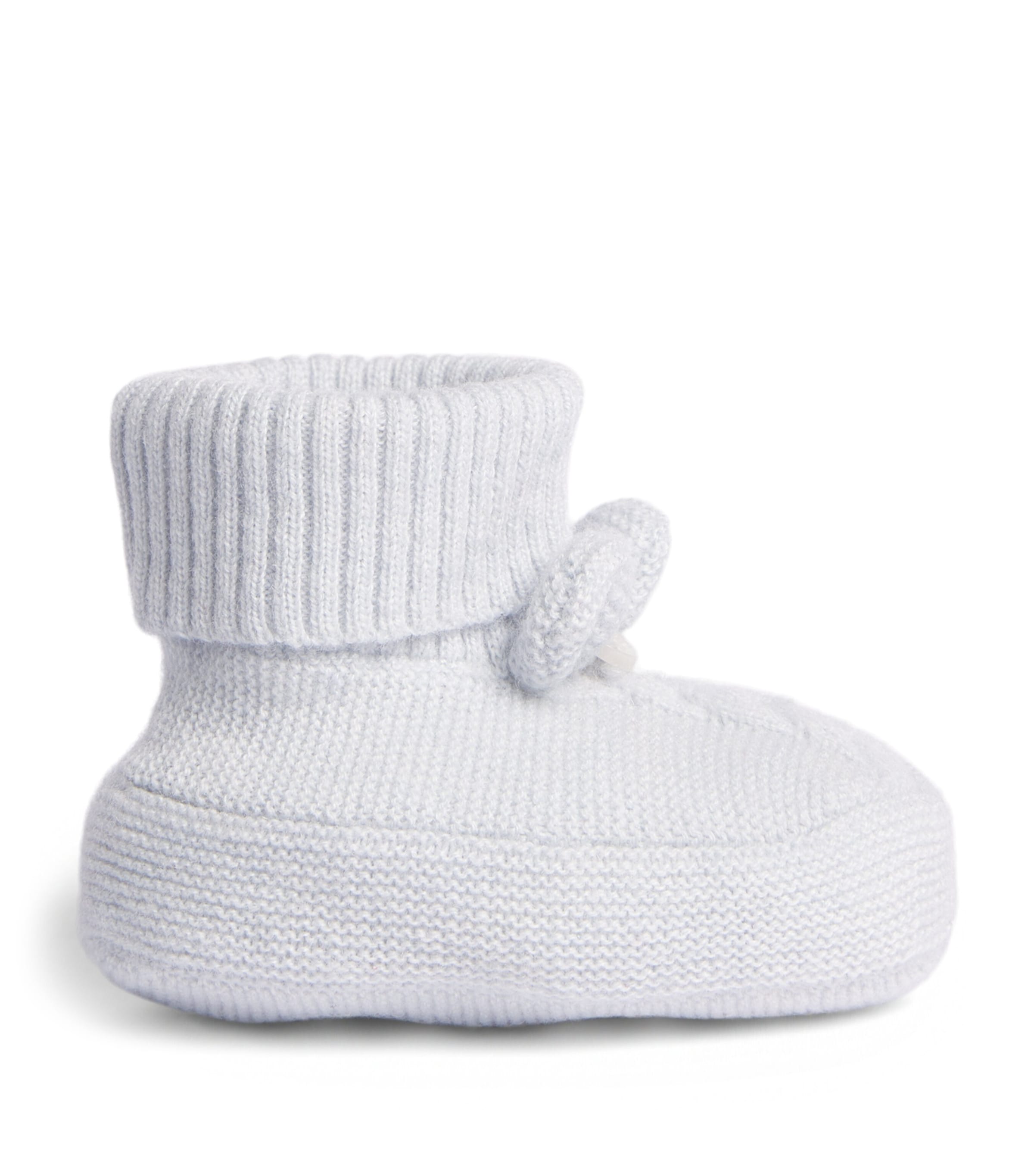 Tartine et Chocolat Cotton Knitted Booties Ciel