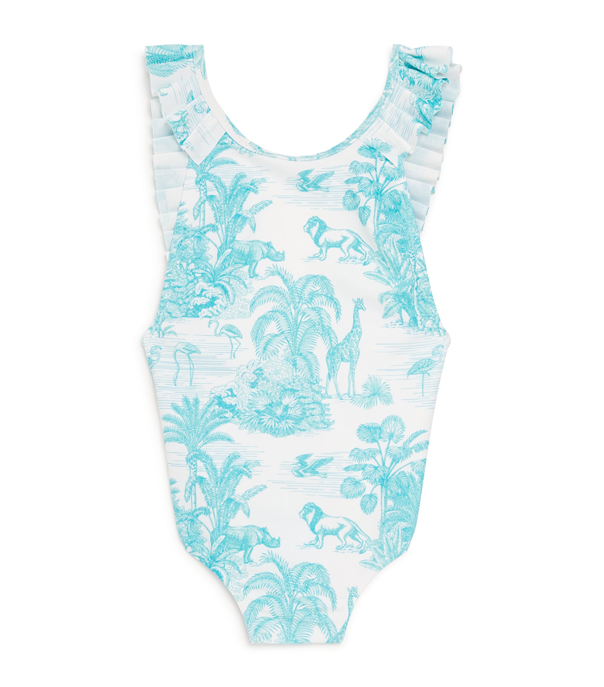 Ruffled Jungle Print Swimsuit (2-12 Years)