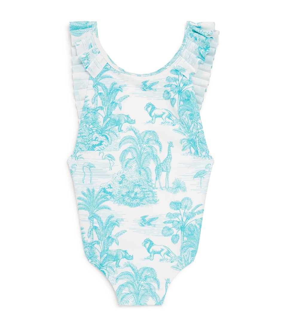 Ruffled Jungle Print Swimsuit (2-12 Years)