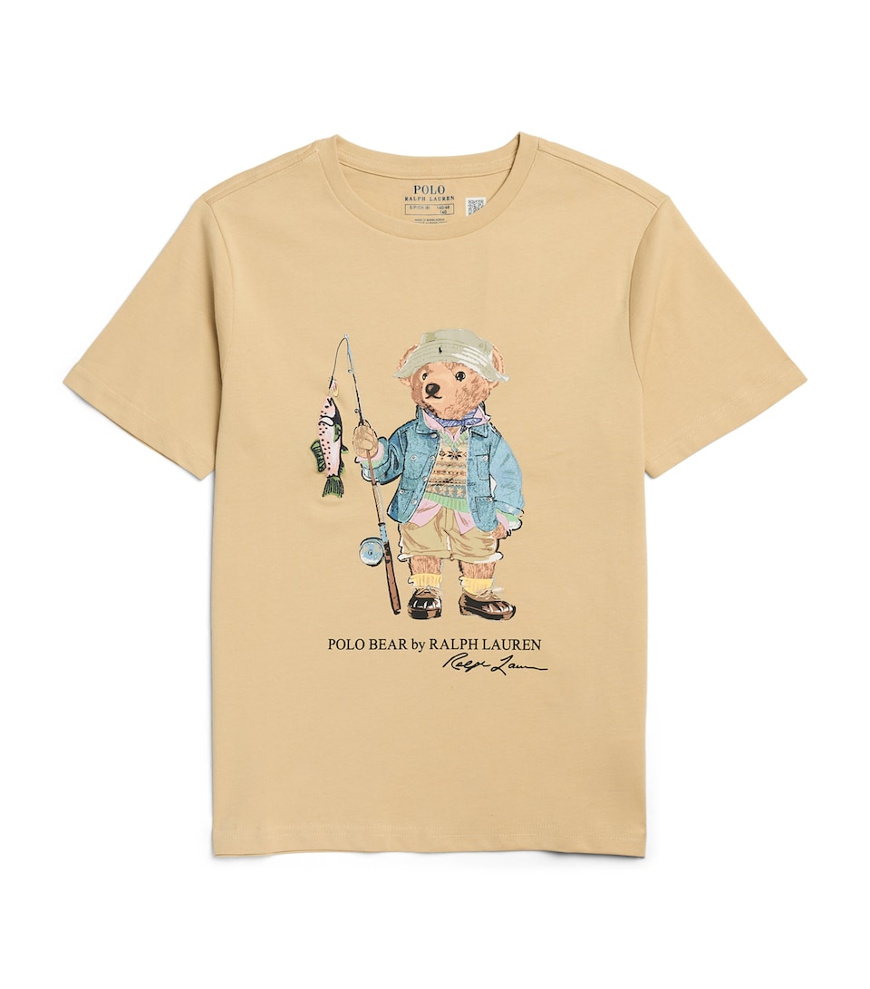 Ralph Lauren Kids Cotton Polo Bear T-Shirt (6-14 Years) Tallow Cream