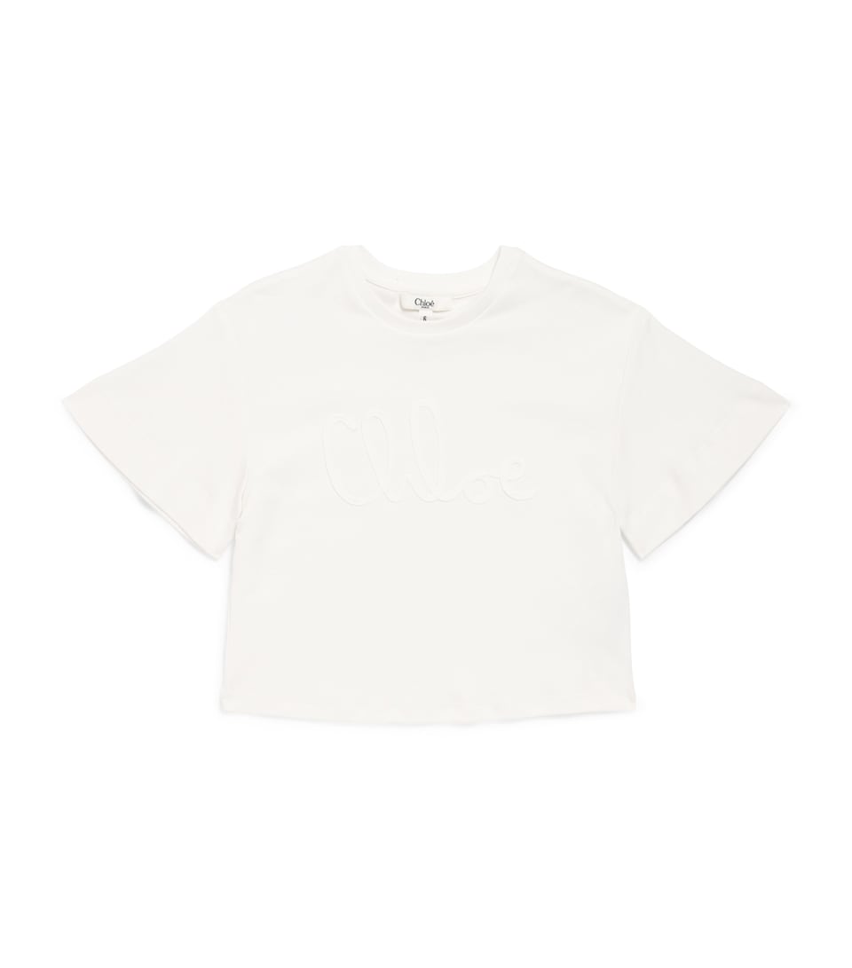 Chloé Kids Cotton Logo T-Shirt (2-14 Years)