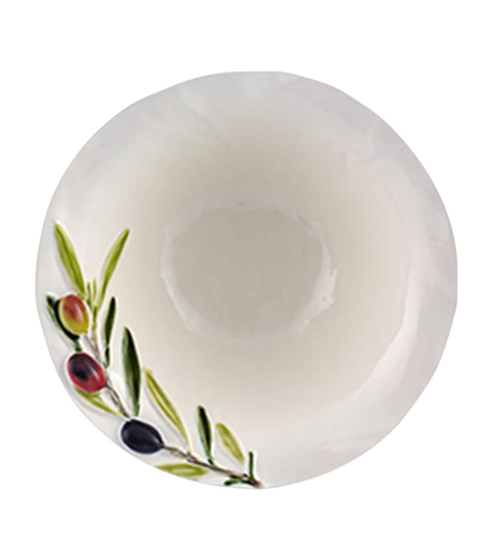 Bordallo Pinheiro x Esporão Olival Bowl (19cm) White, Green, Brown
