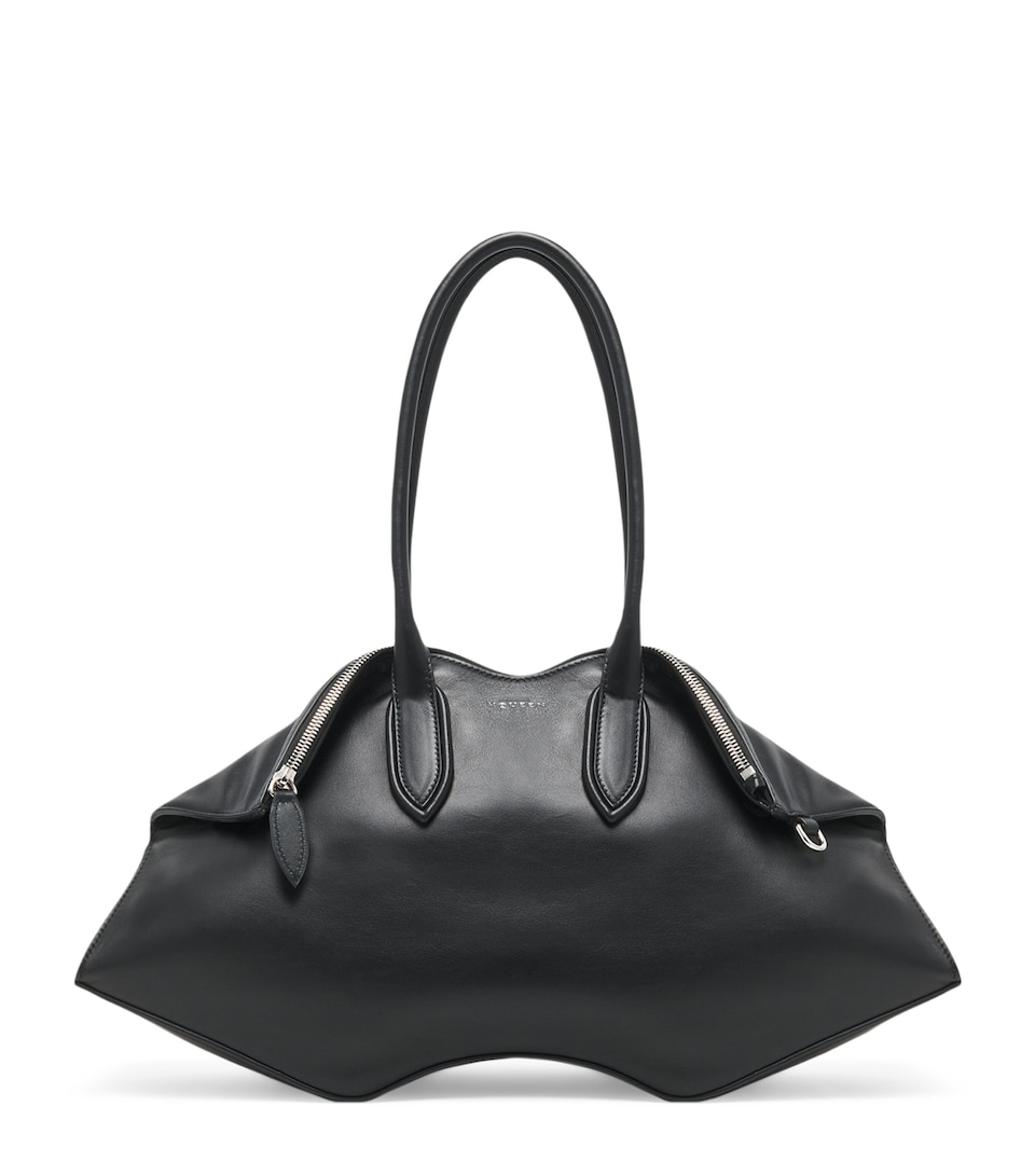 Leather Manta Top-Handle Bag