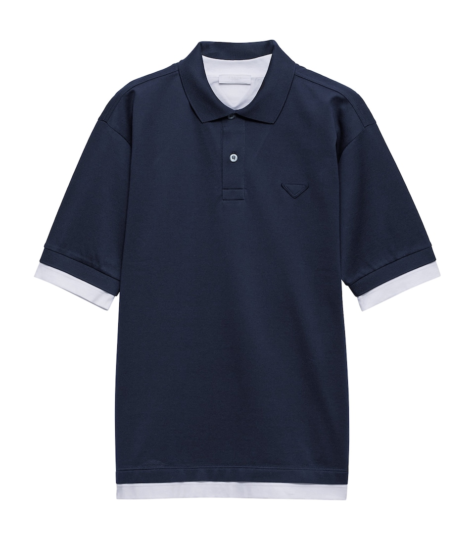 Double-Layer Logo Polo Shirt
