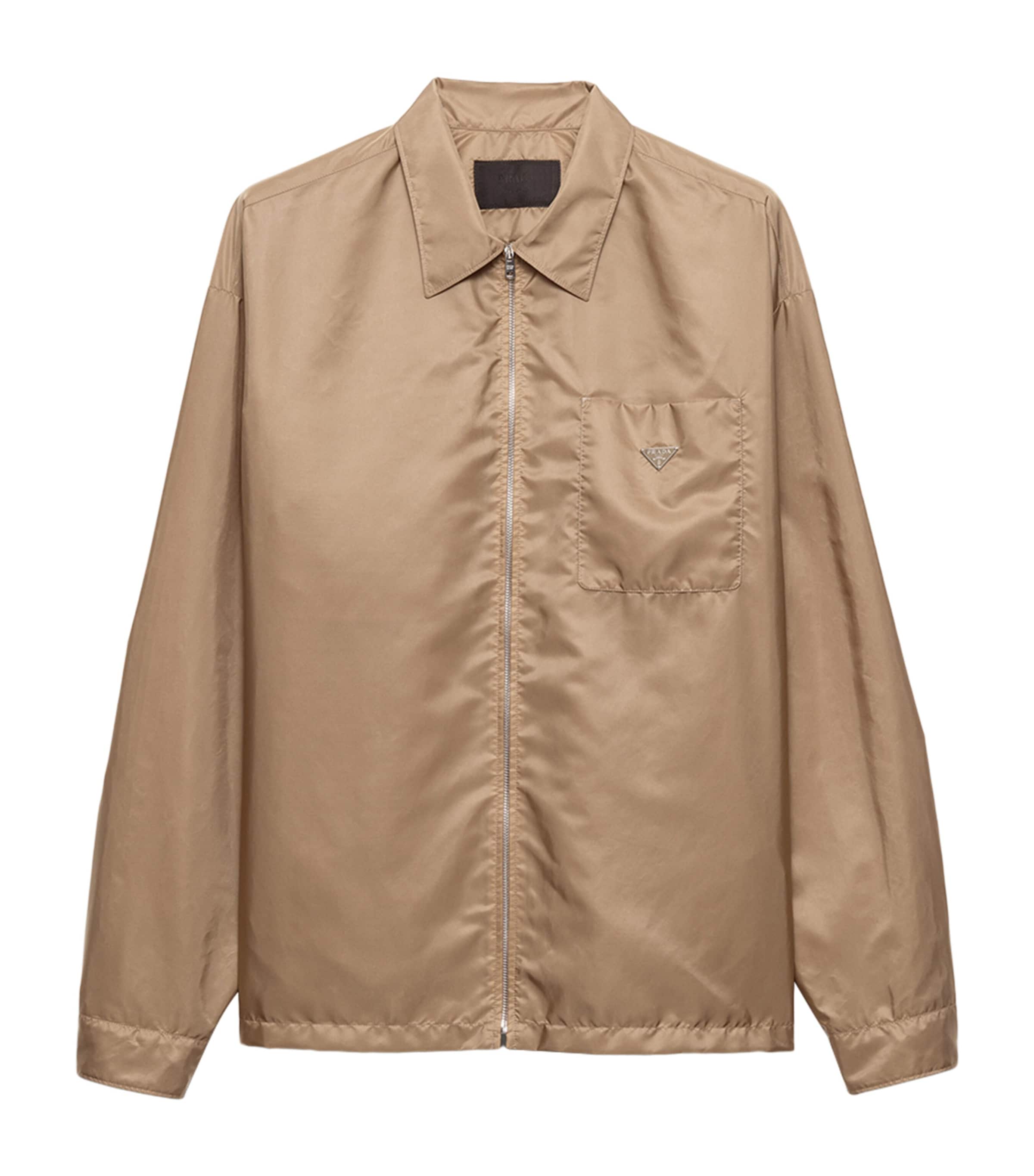 Prada Mens Re-Nylon Zipped Shirt