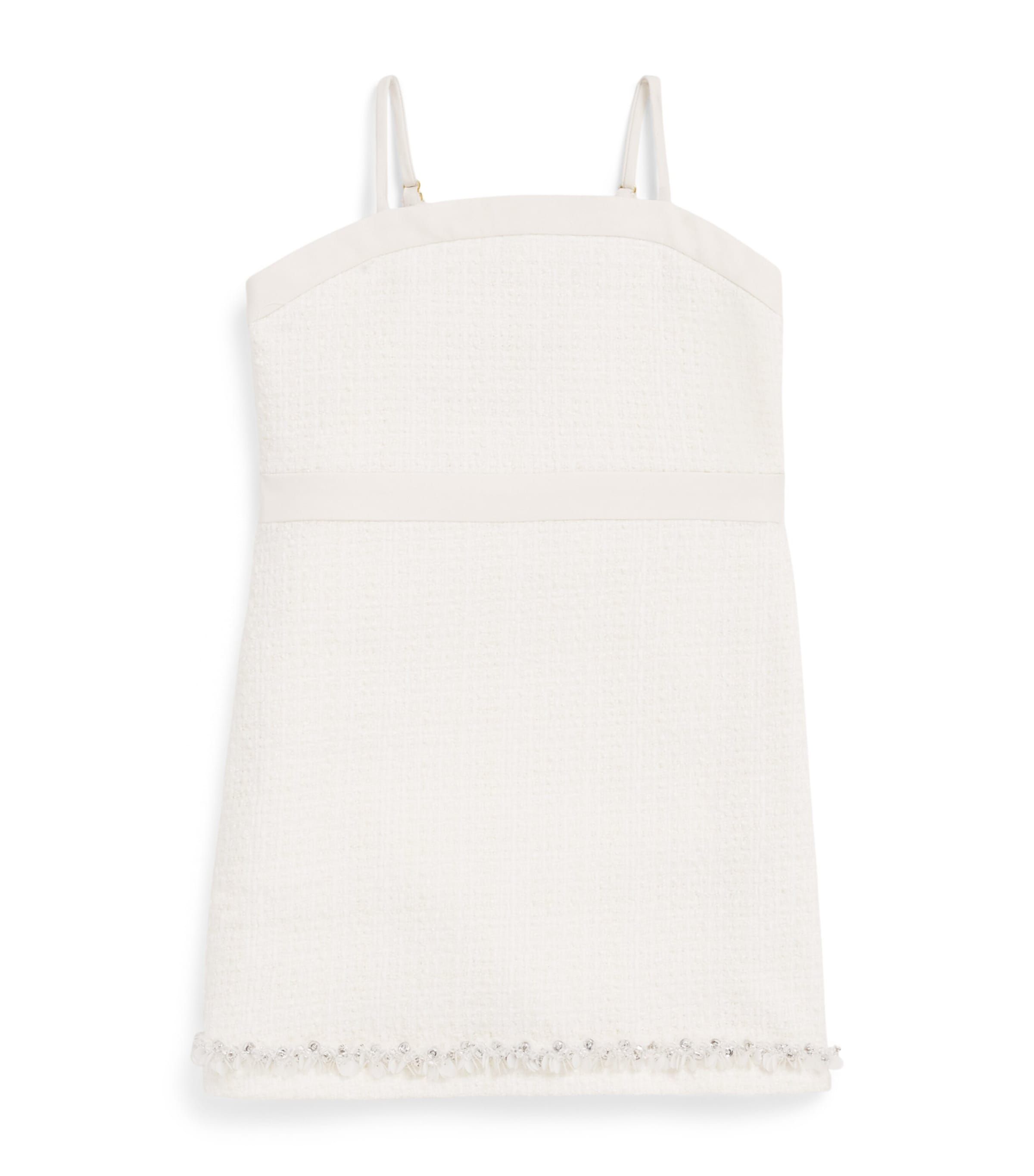 LoveShackFancy Embellished Tweed Sue Dress (2-6 Years) Ivmst Ivory Mist