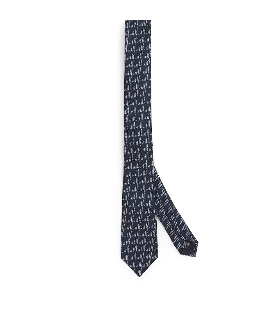 Silk Arrow Jacquard Tie