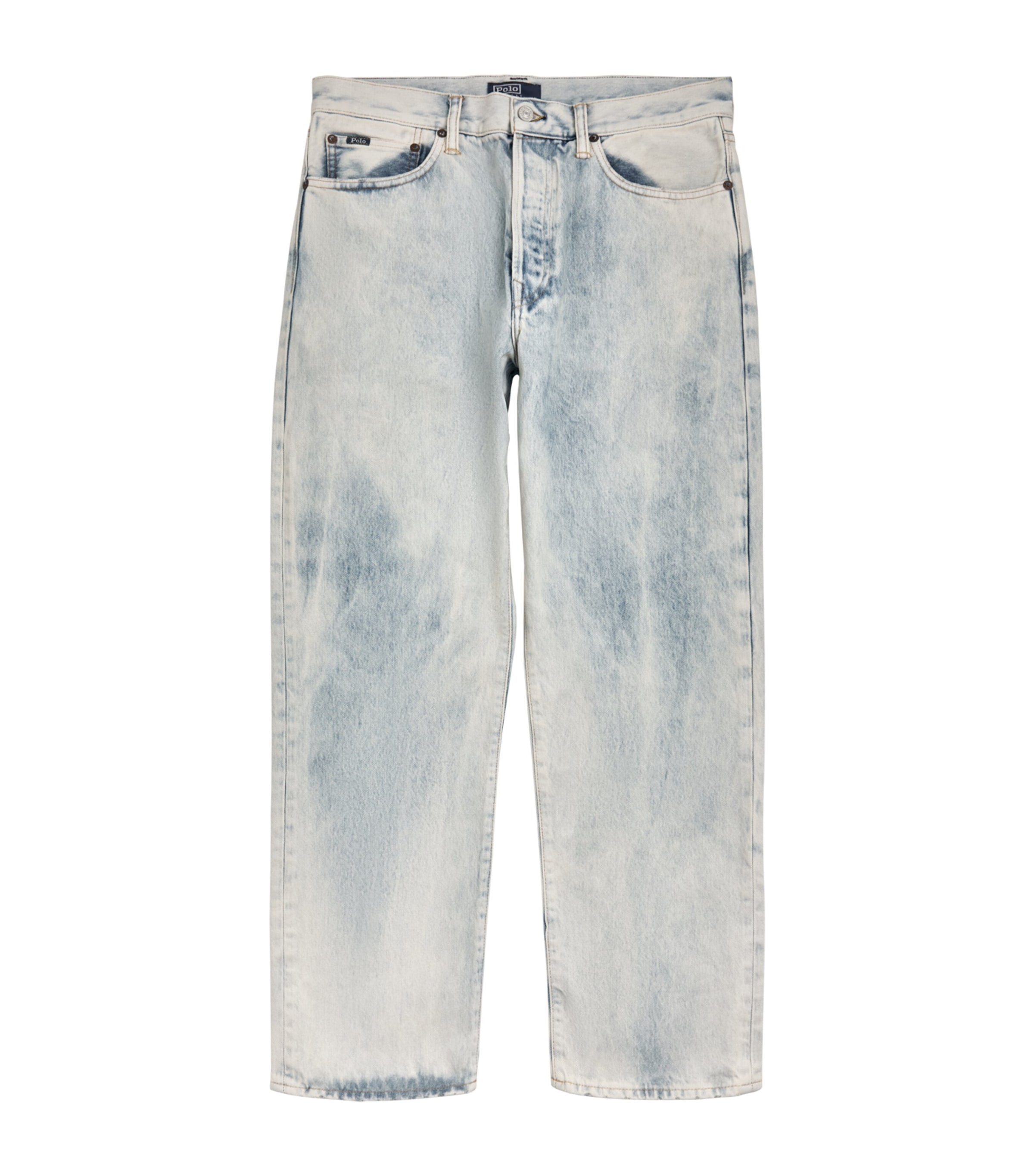 Polo Ralph Lauren Mens Washed Straight Jeans Waterside
