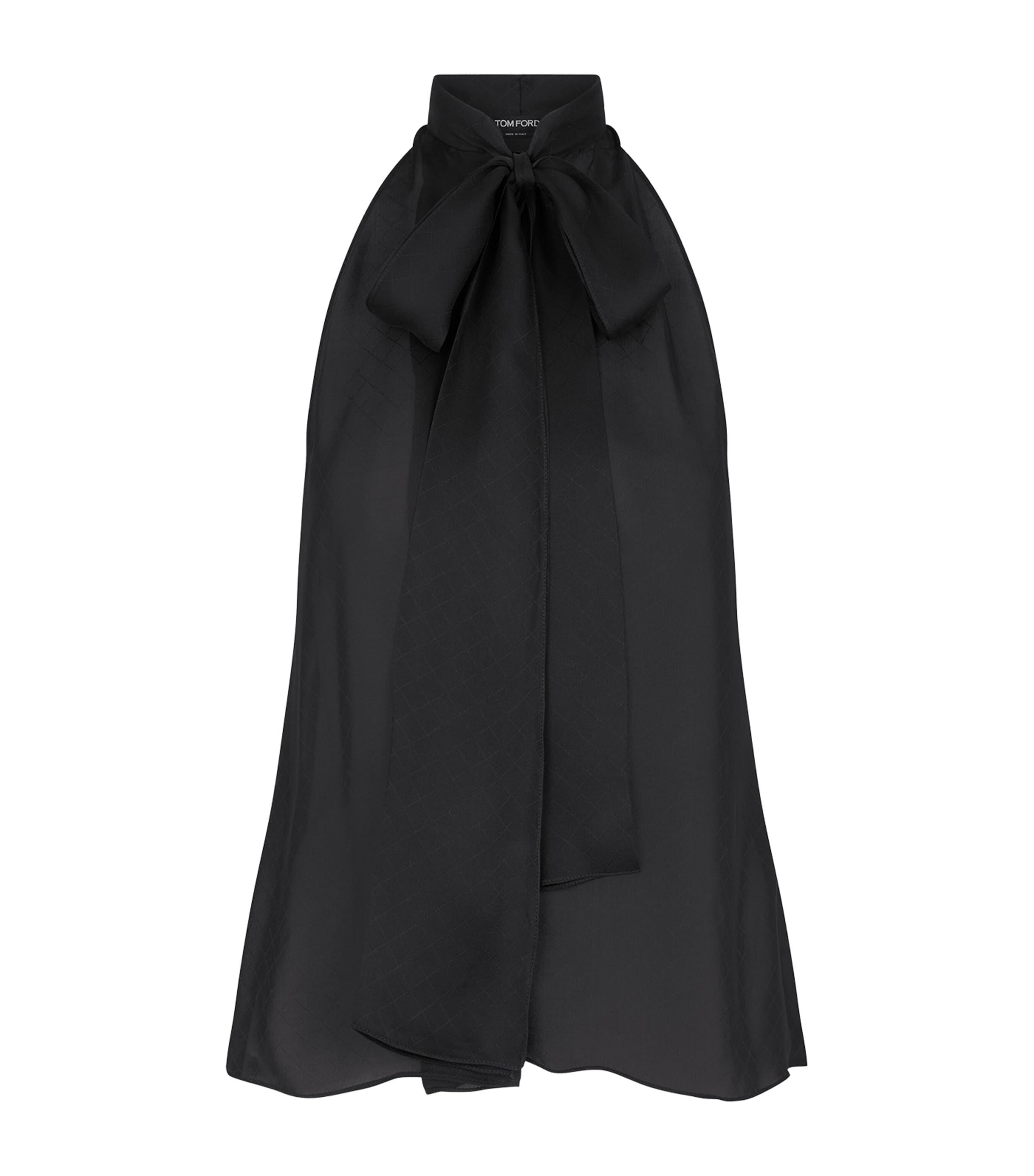 TOM FORD Womens Silk Halterneck Tie-Detail Top Naa