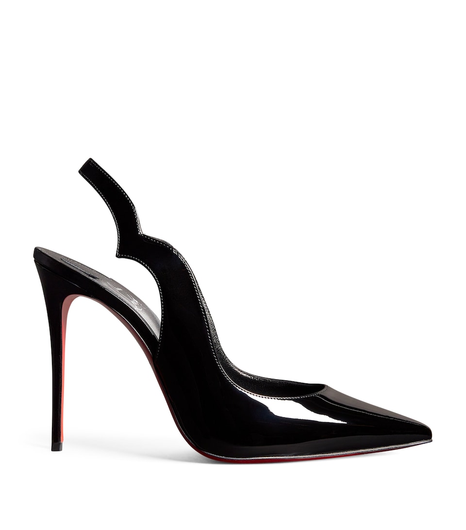 Hot Chick Sling Patent Slingback Pumps 100
