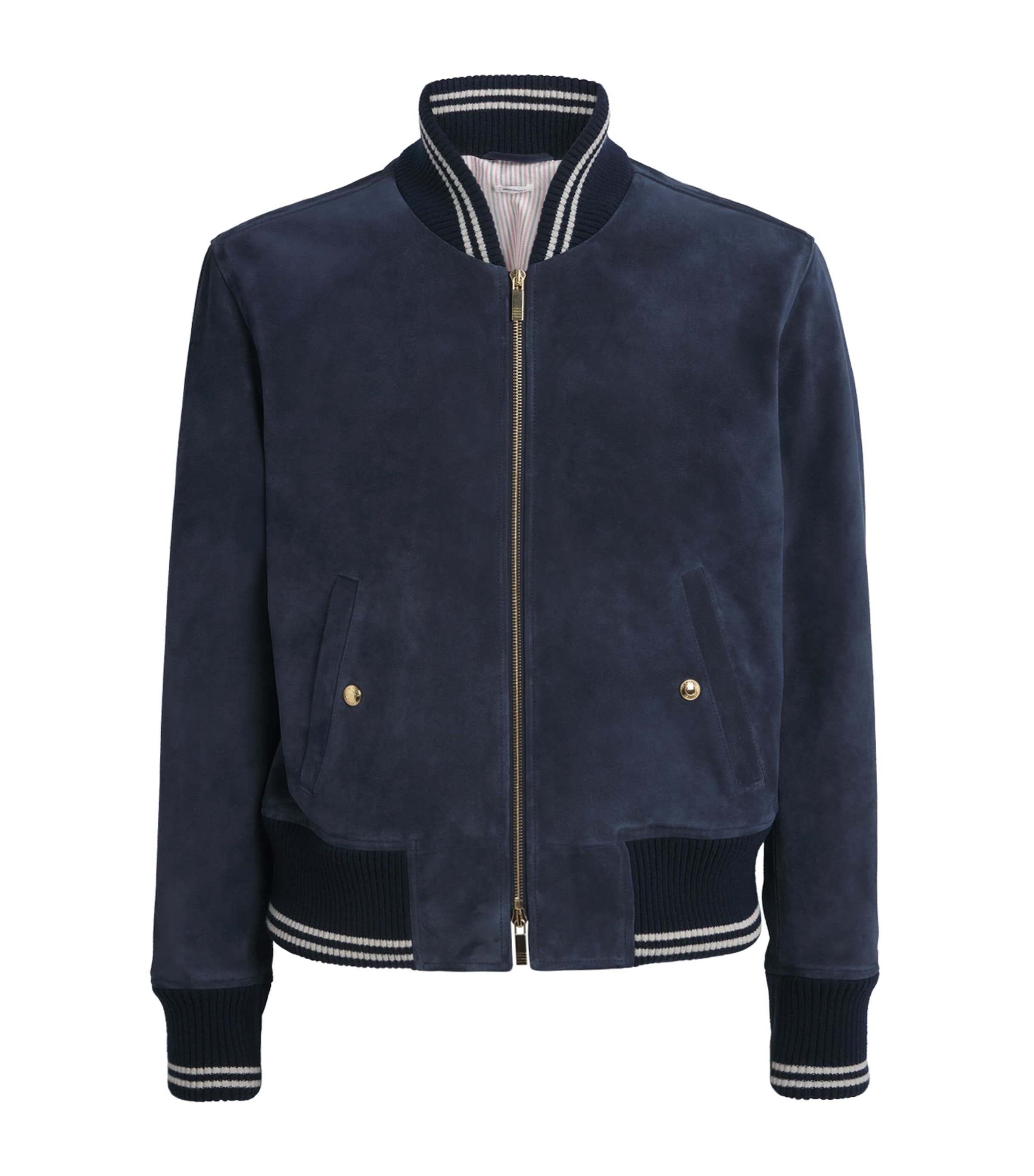 Suede Bomber Jacket