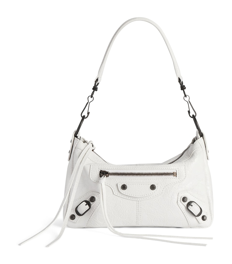 Balenciaga Mini Lambskin Le City Moto Shoulder Bag
