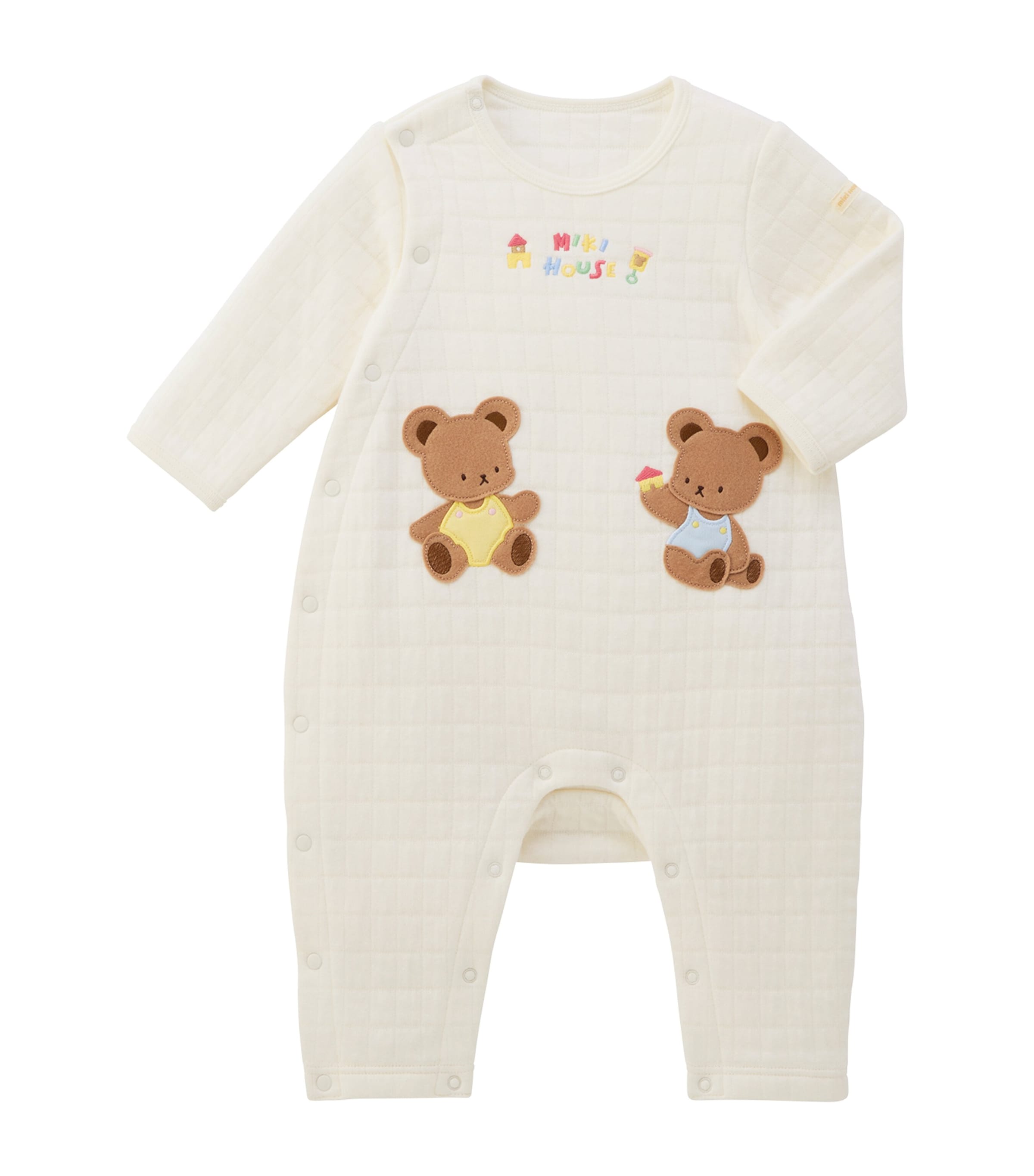 Miki House Cotton-Blend Embroidered Playsuit (6-24 Months)