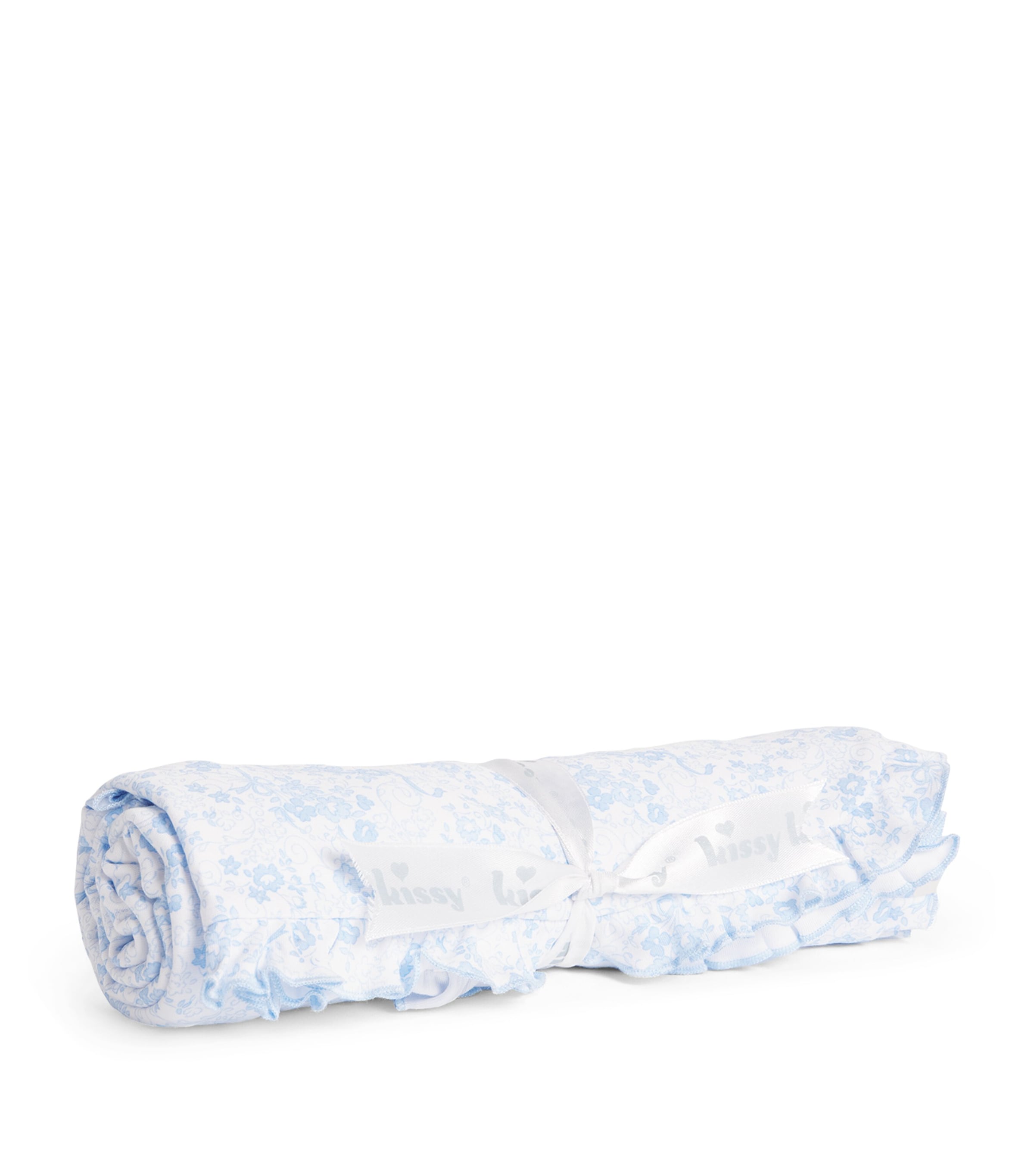 Cotton Old English Roses Blanket (73cm x 73cm)