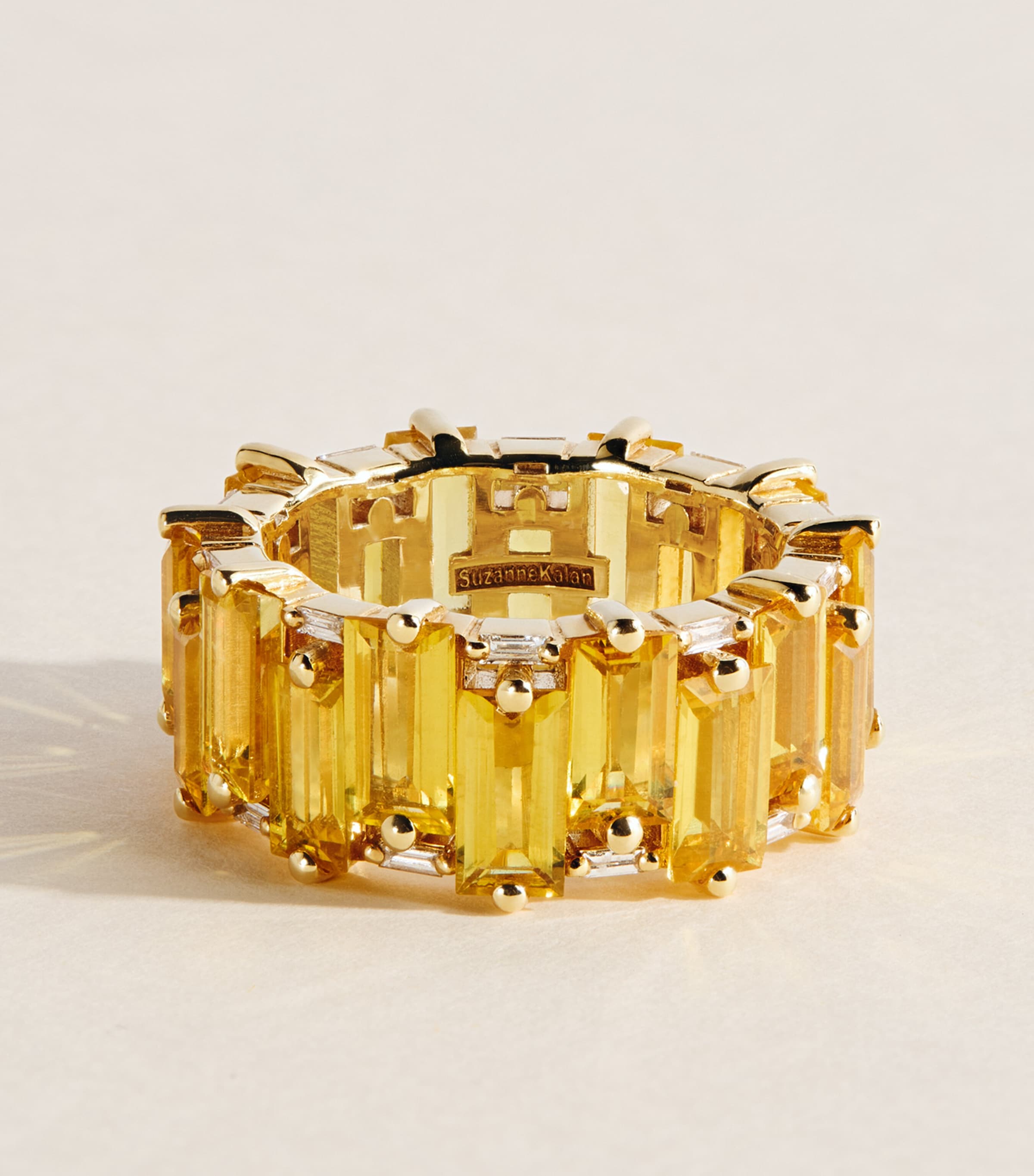 Suzanne Kalan Yellow Gold, Diamond and Sapphire One Of A Kind Ring (Size 7) Yg/ys