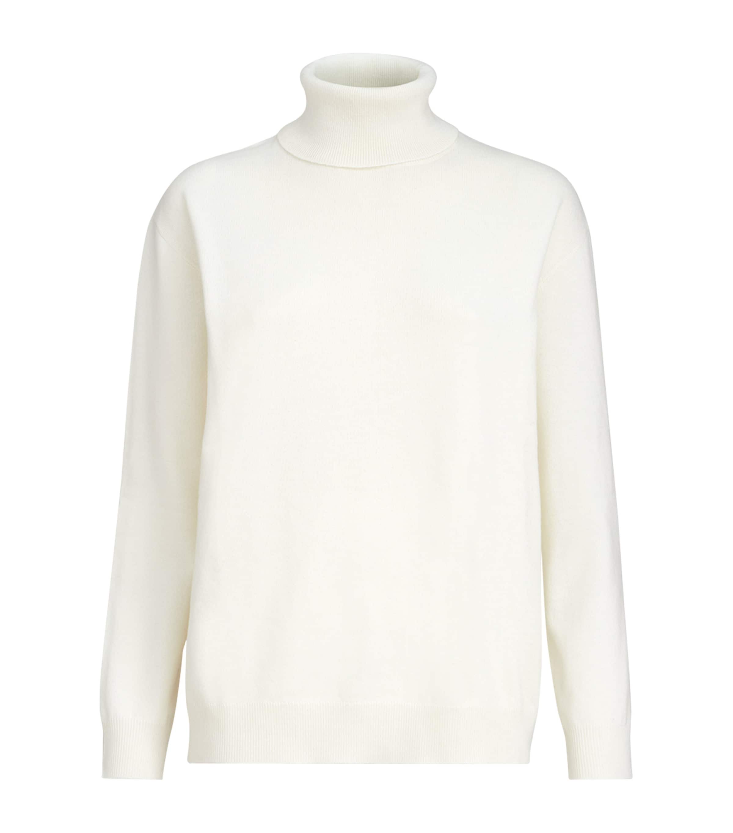 Brunello Cucinelli Womens Cashmere Monili-Trim Rollneck Sweater