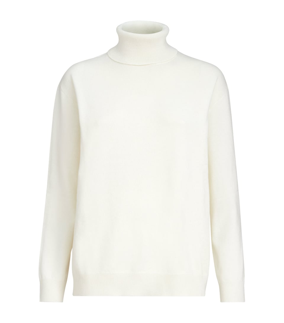 Brunello Cucinelli Womens Cashmere Monili-Trim Rollneck Sweater