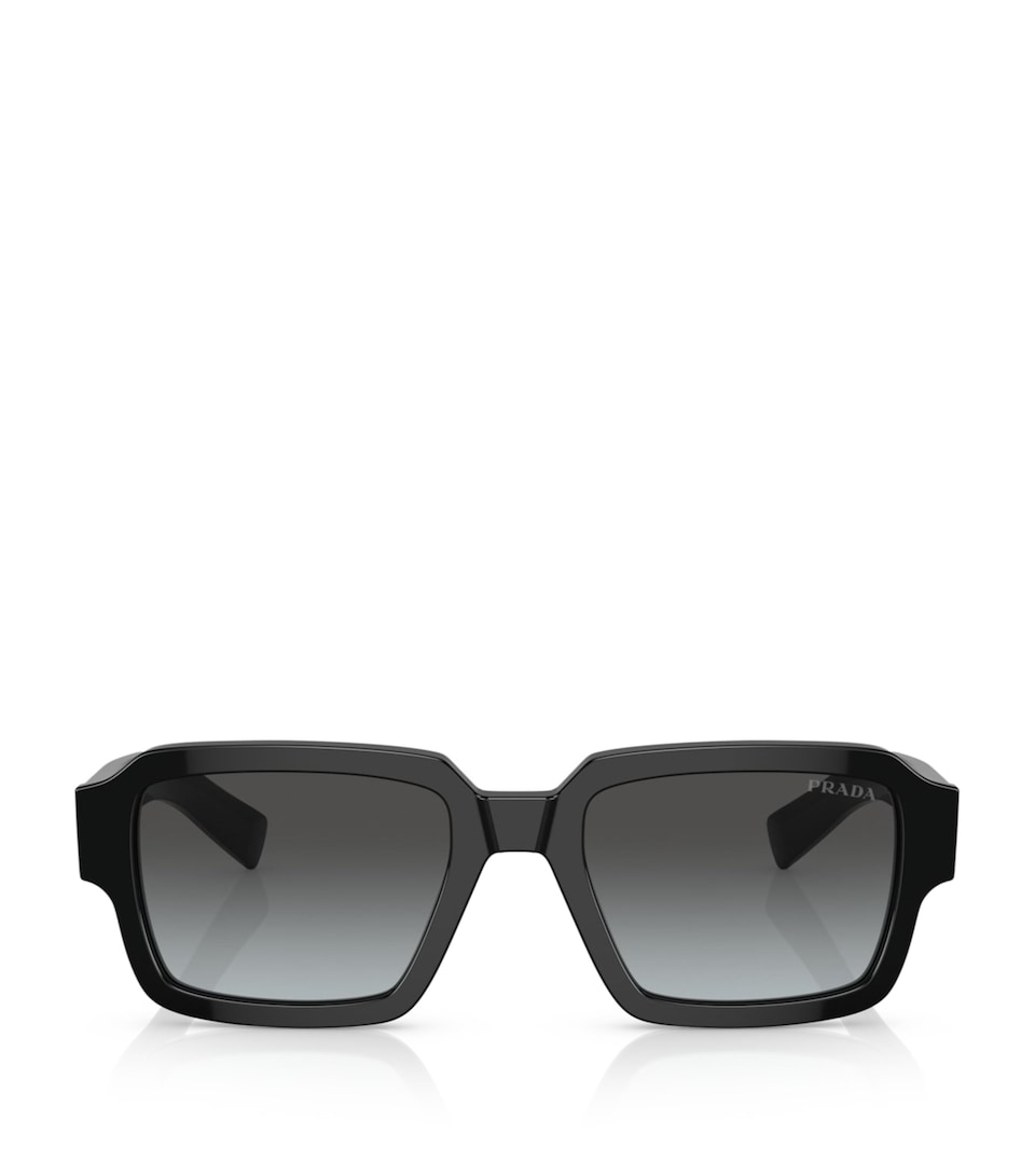 Prada Acetate Square Sunglasses Black