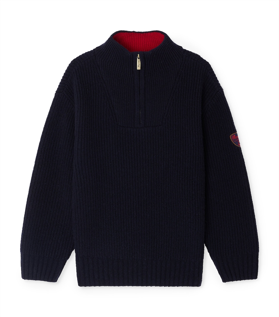 Wool Quarter-Zip Sweater (10-14 Years)