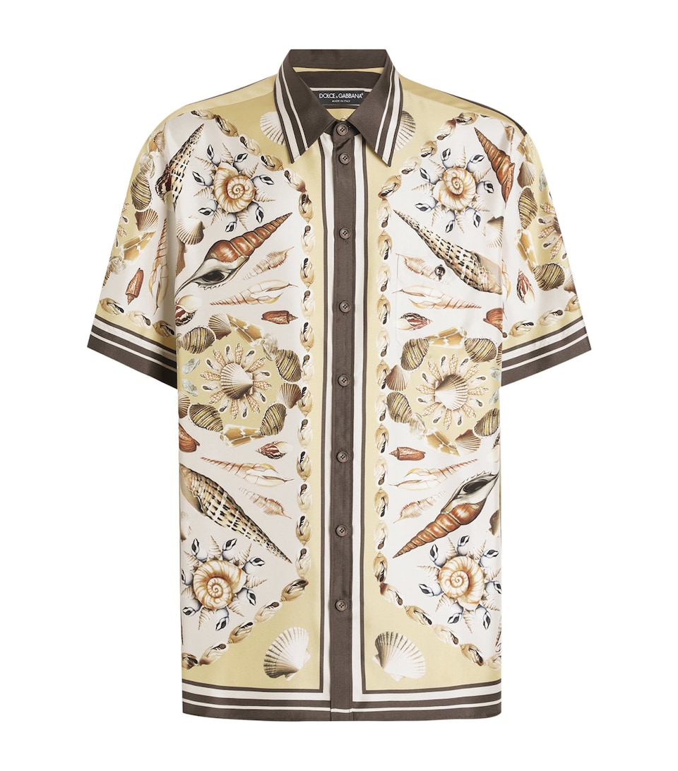 Silk Twill Printed Shirt