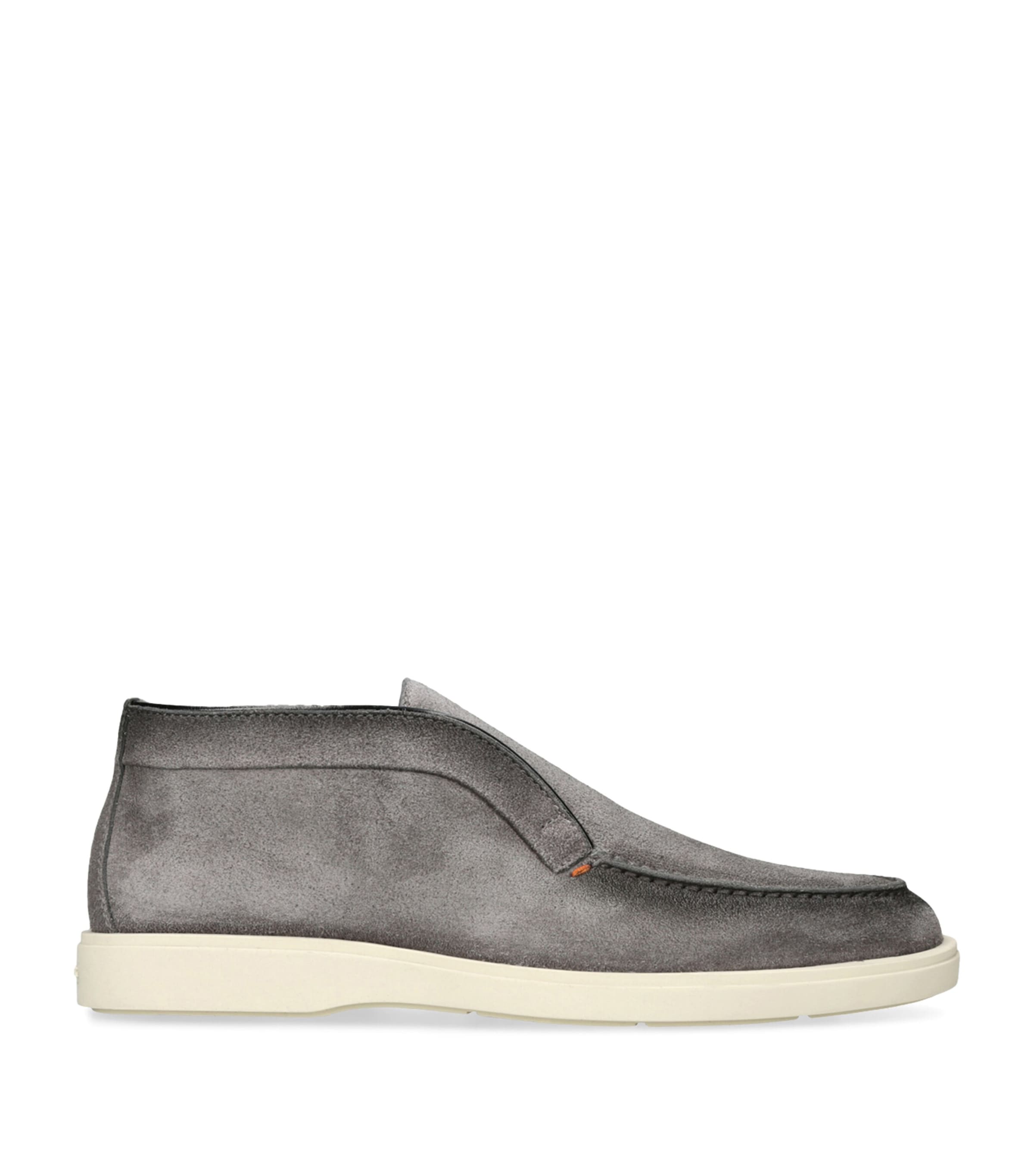 Santoni Suede Fortune Ankle Boots | Harrods UK