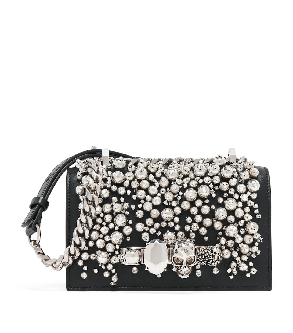 Mini Leather Embellished Cross-Body Bag
