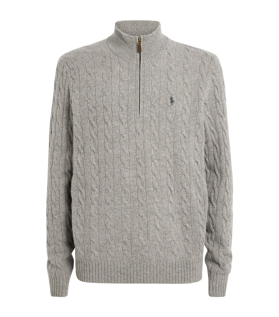 Wool-Cashmere Quarter-Zip Sweater