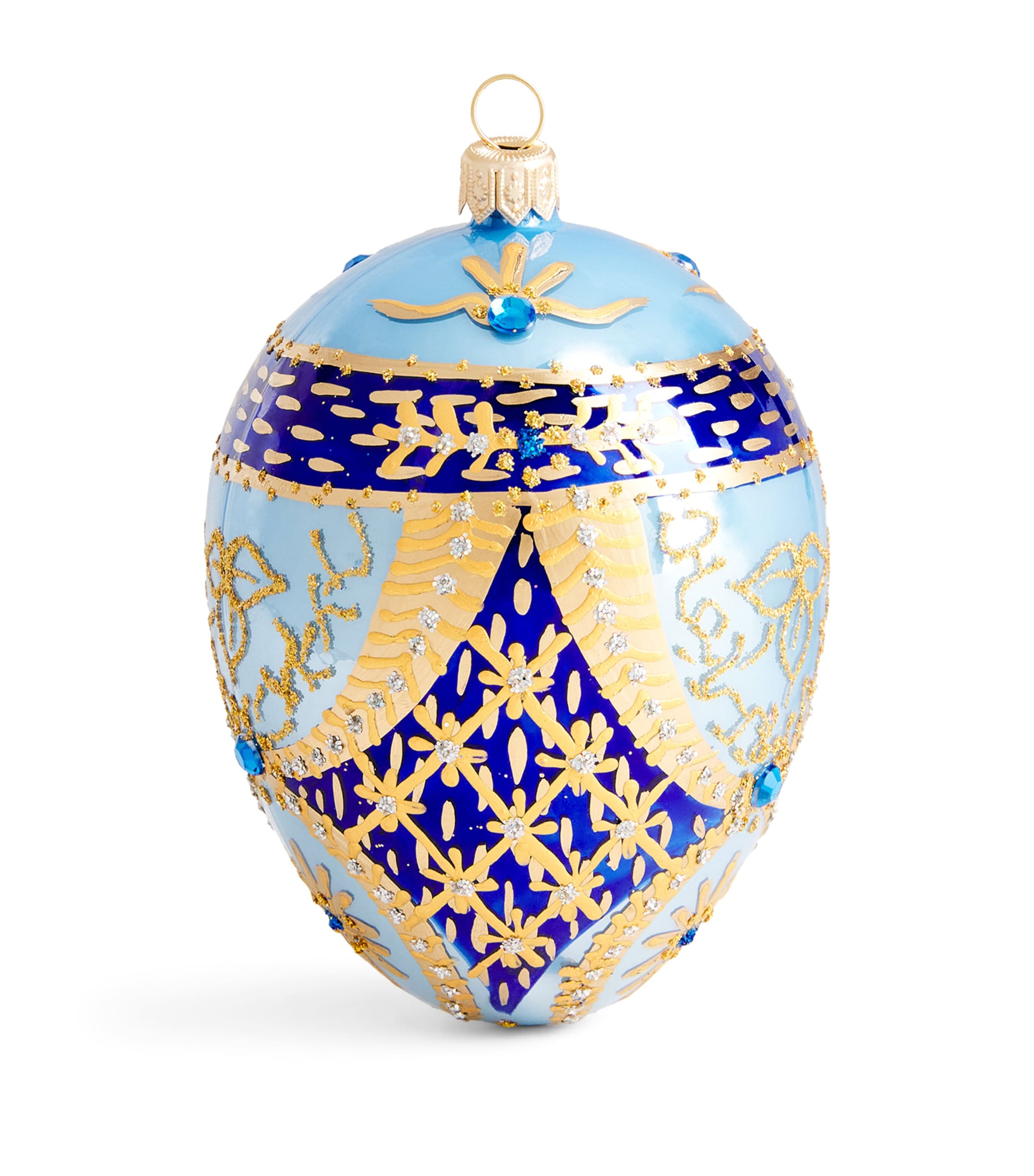 Harrods Glitter-Embellished Egg Bauble