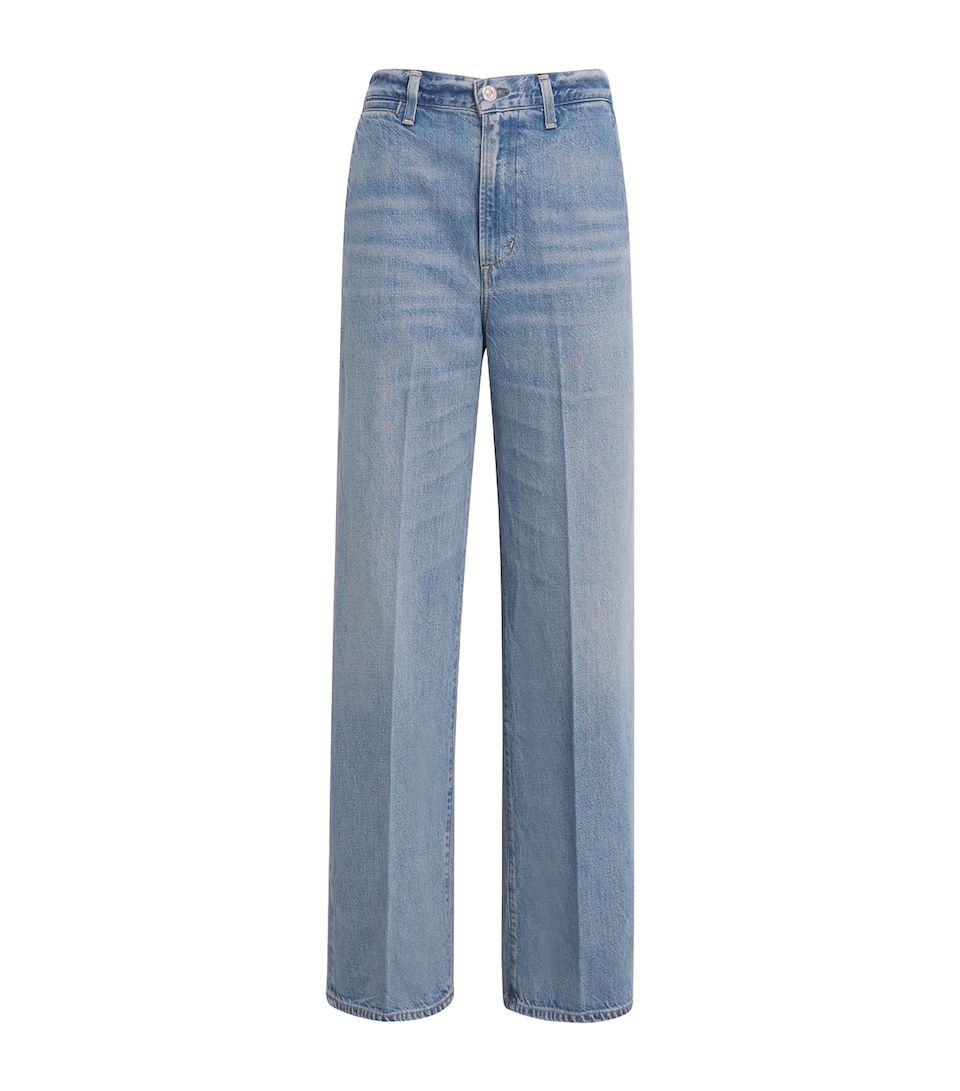 Ayla Polish Wide-Leg Jeans
