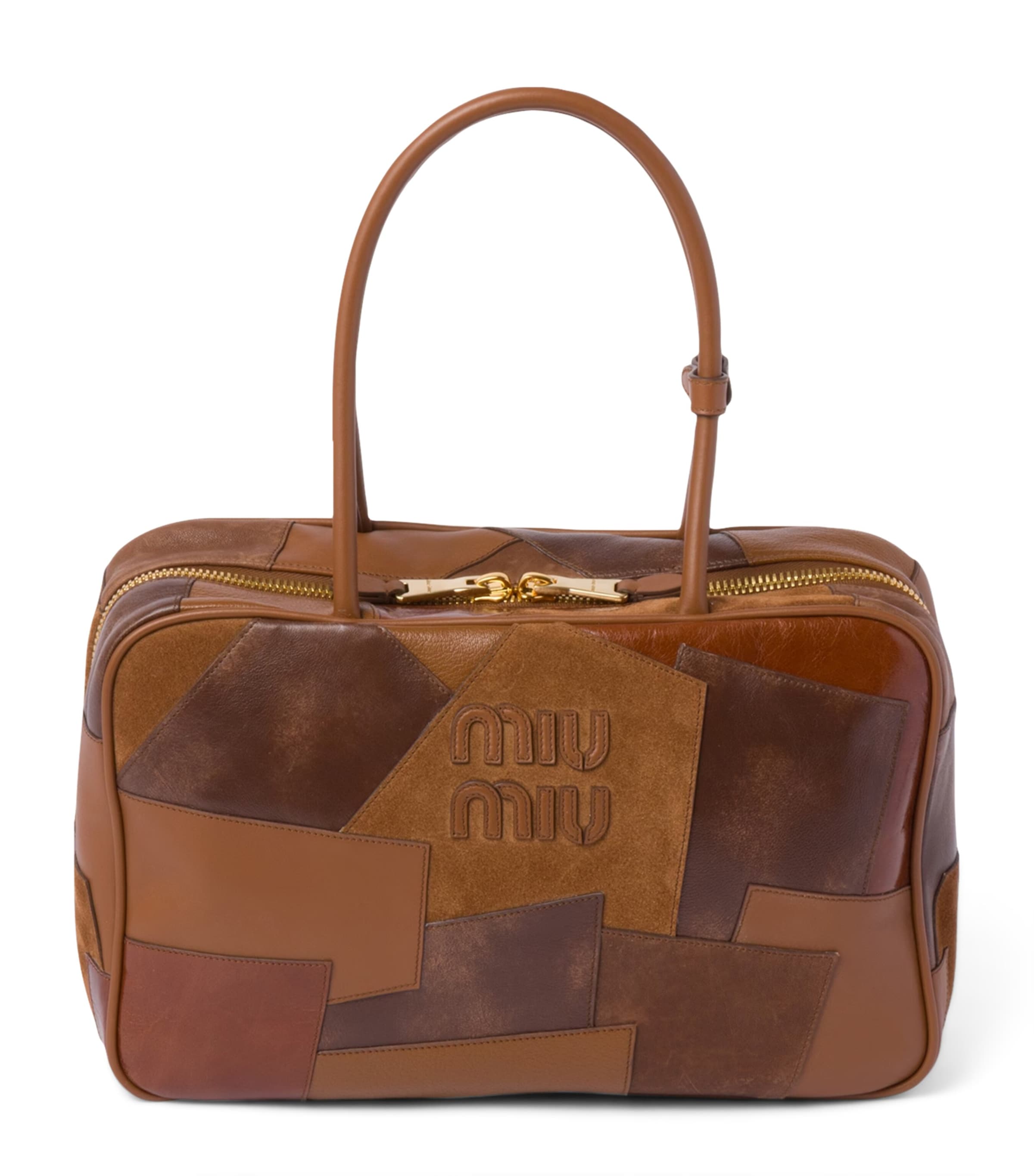 Patchwork Top-Handle Bag