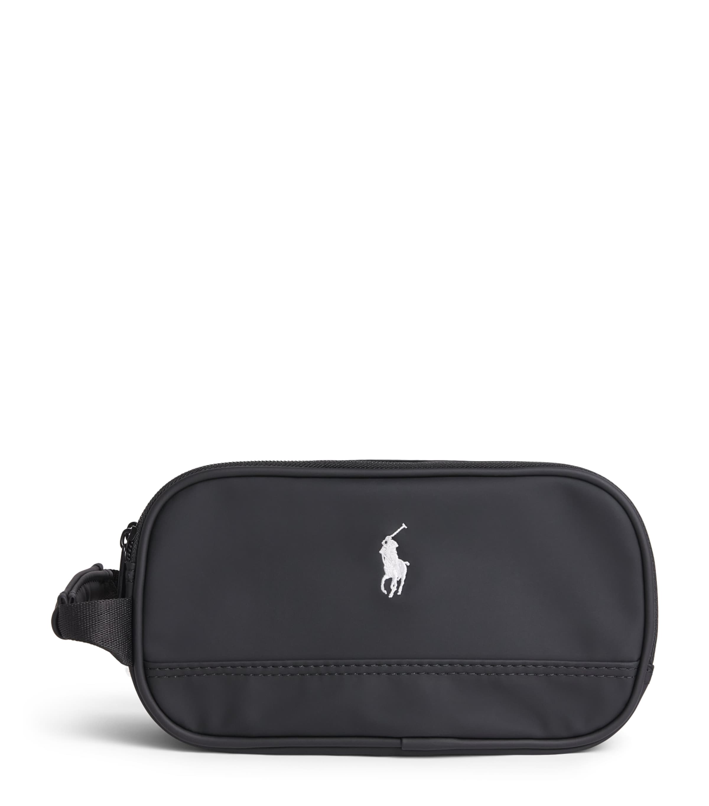 RLX Ralph Lauren Mens Logo Golf Pouch Black