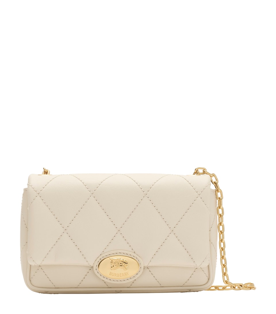 Leather Quilted Clutch Bag