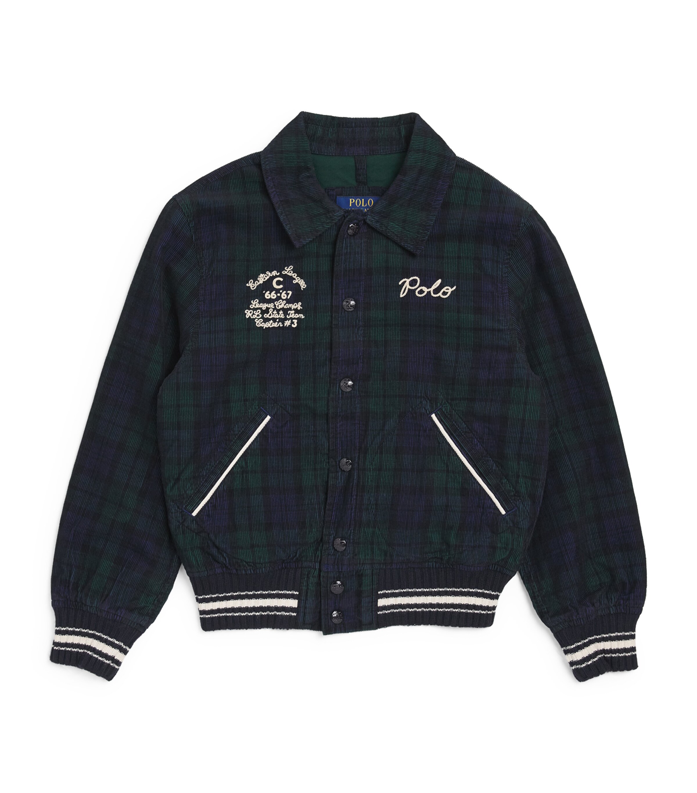 Corduroy Tartan Bomber Jacket (6-14 Years)