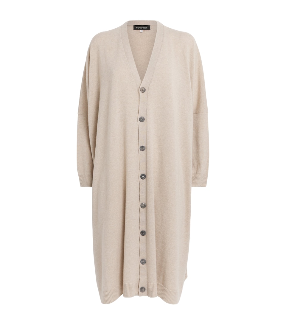 Cashmere Wide Longline Cardigan