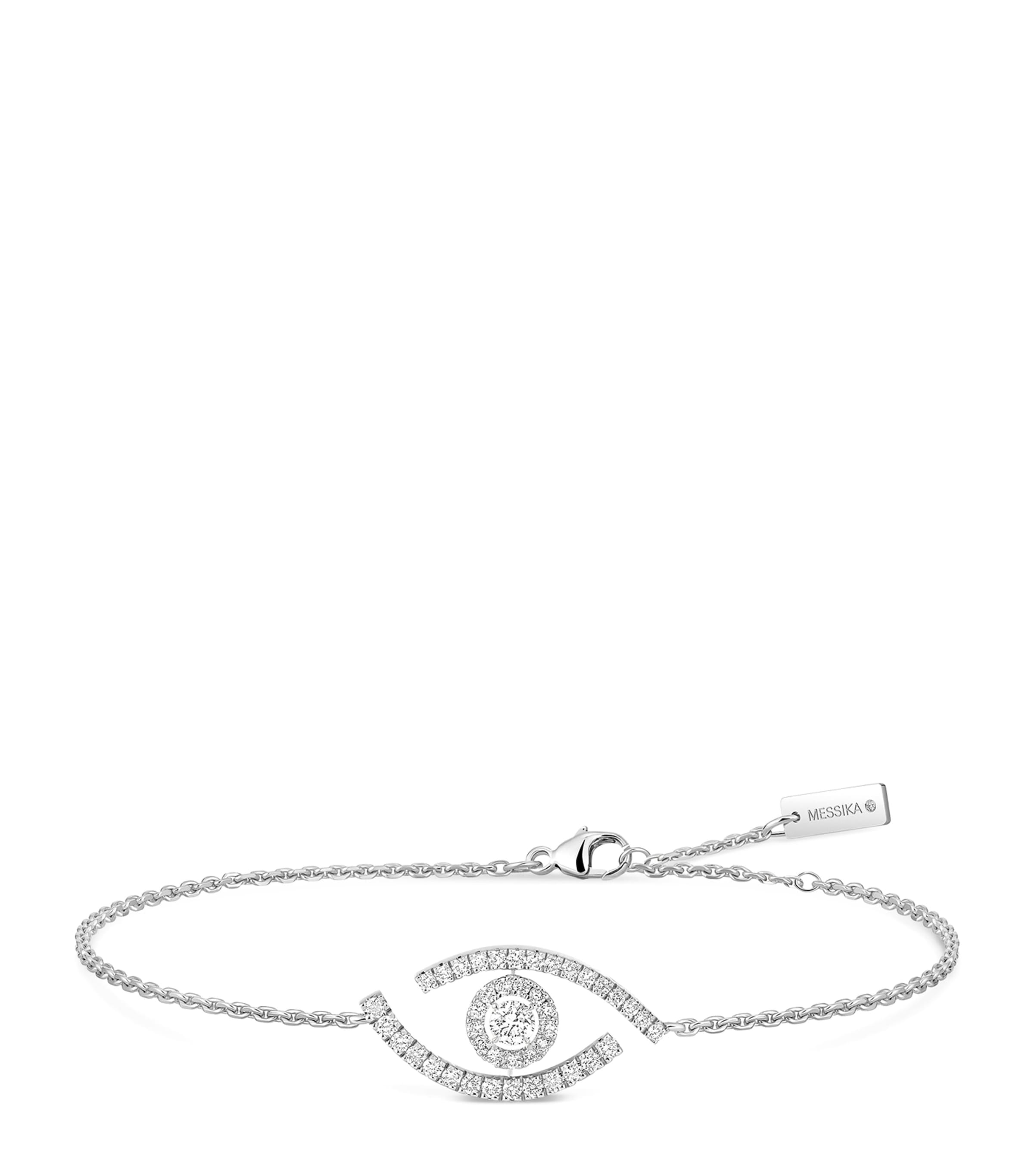 Lucky Eye White Gold and Diamond Bracelet (0.21ct)
