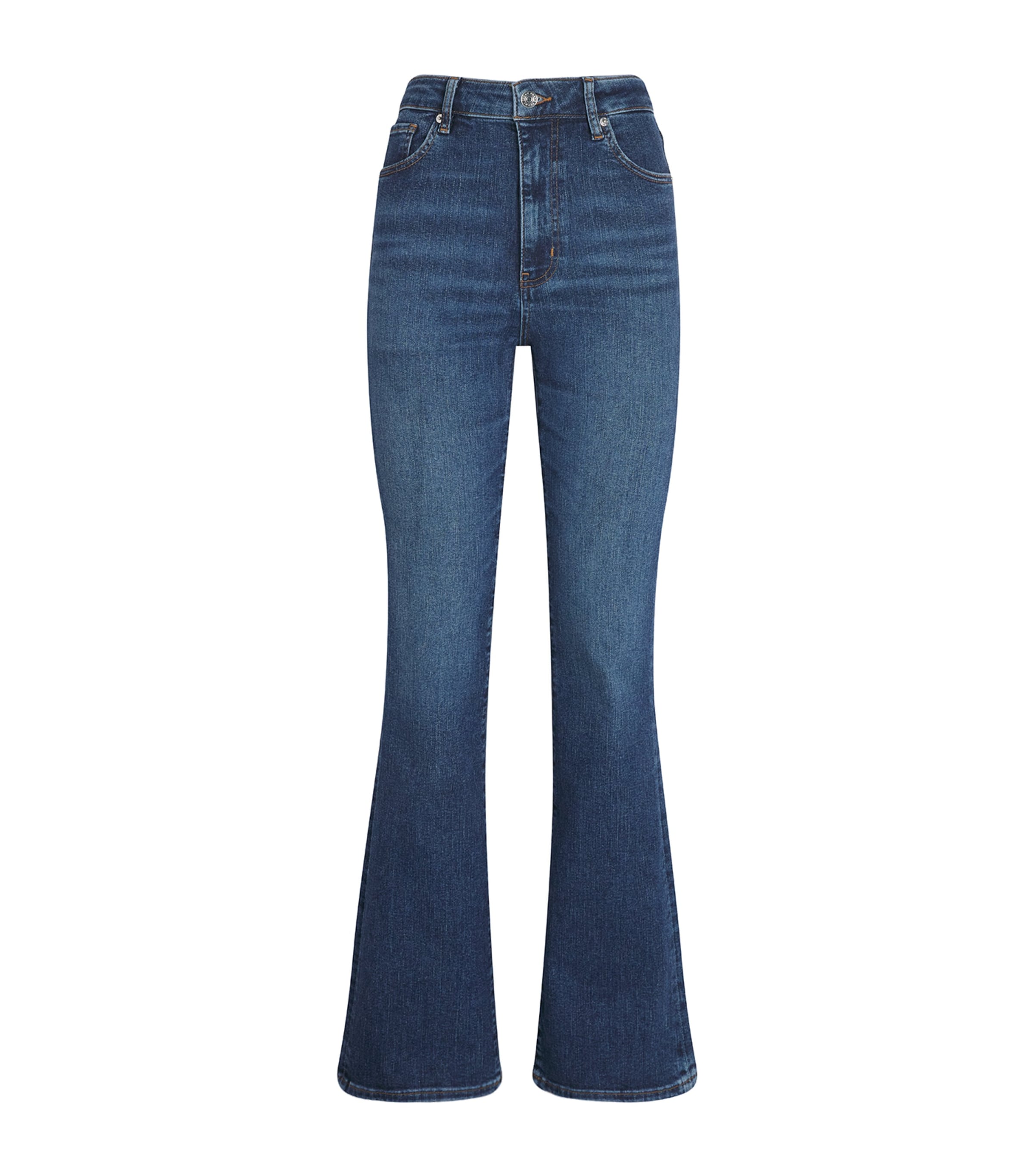 FRAME Womens The Reboot High-Rise Bootcut Jeans Showdown