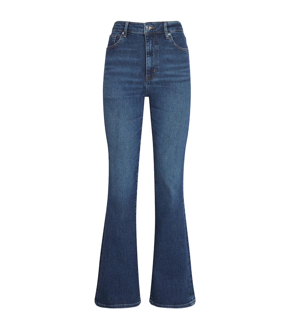 FRAME Womens The Reboot High-Rise Bootcut Jeans Showdown