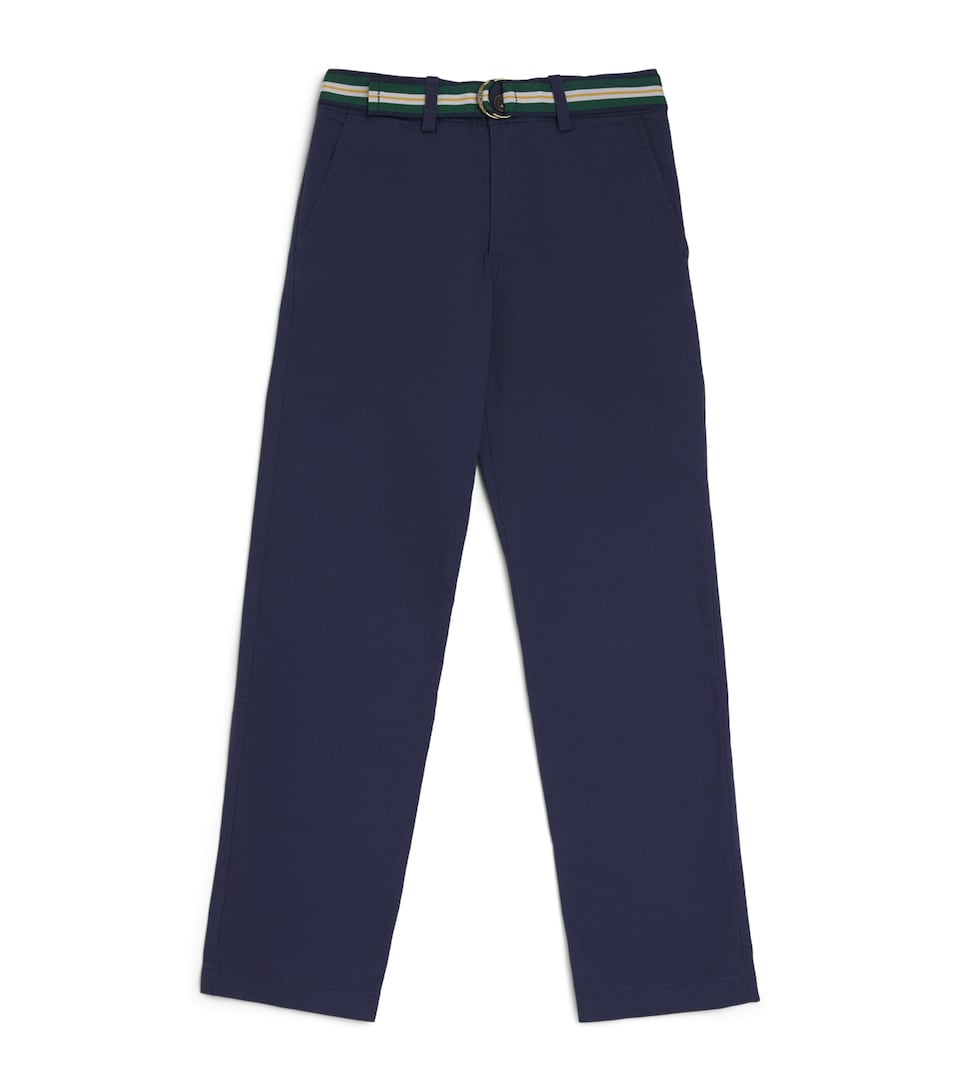 Ralph Lauren Kids Stretch-Cotton Belted Bedford Trousers (8-16 Years) Newport Navy