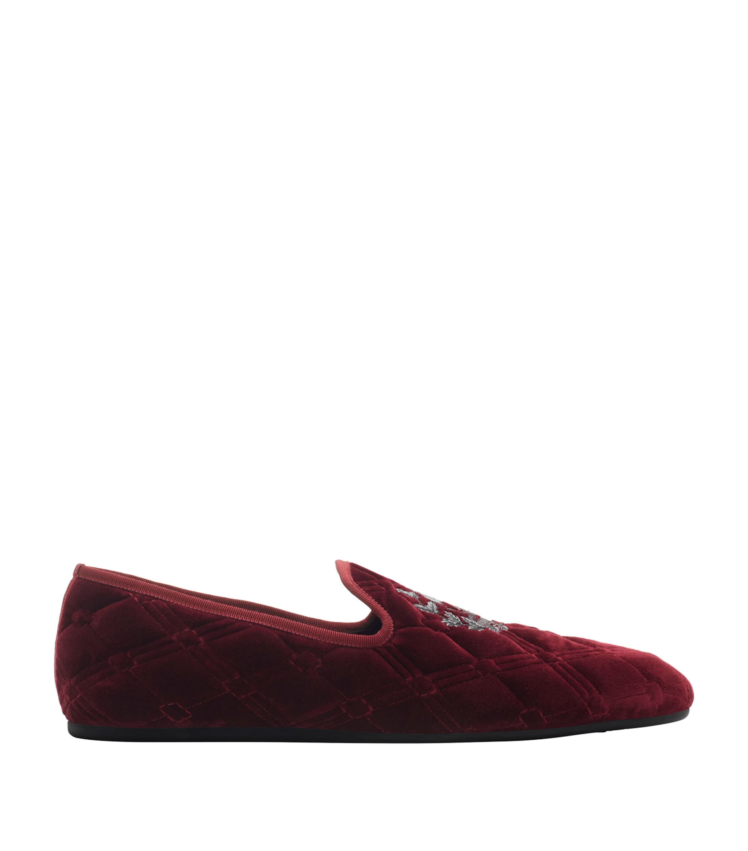 Velvet Quilted Estate Slippers