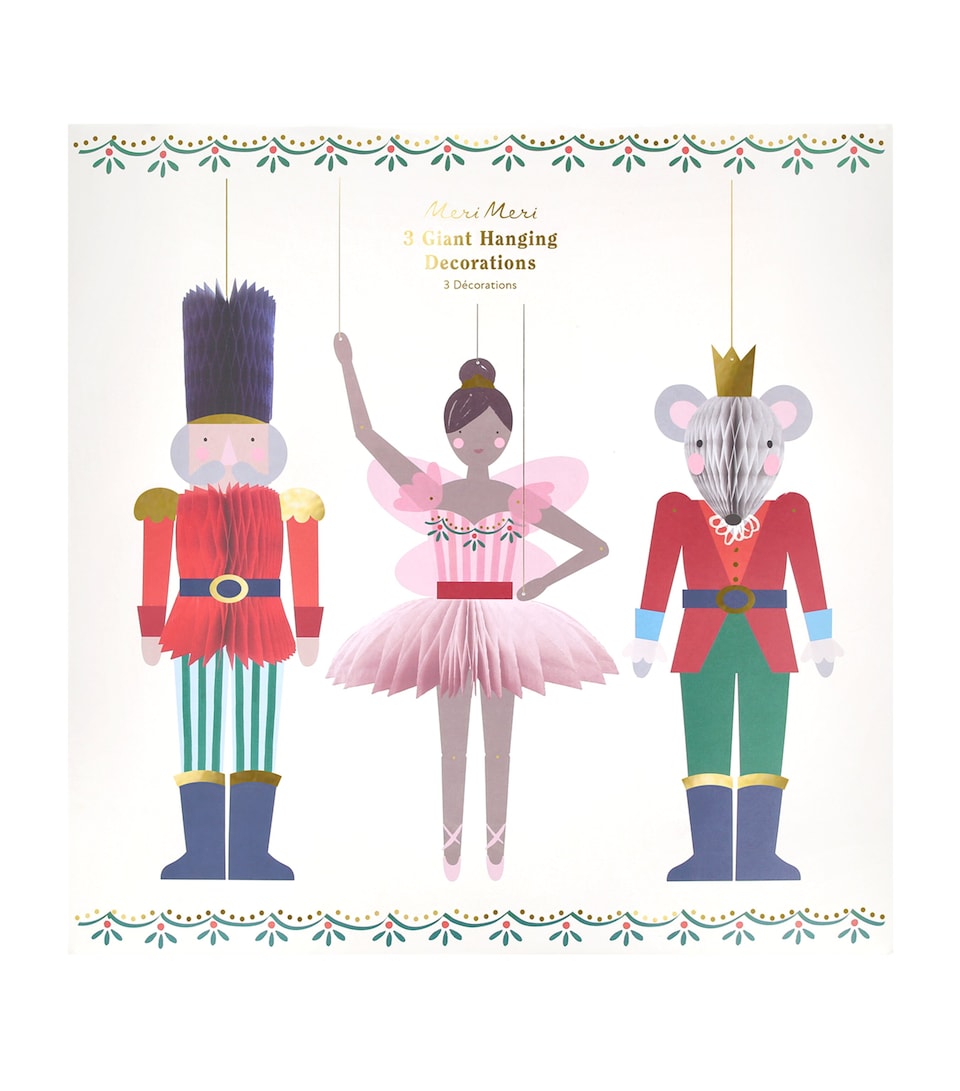 Nutcracker Giant Hanging Decorations (Set of 3)