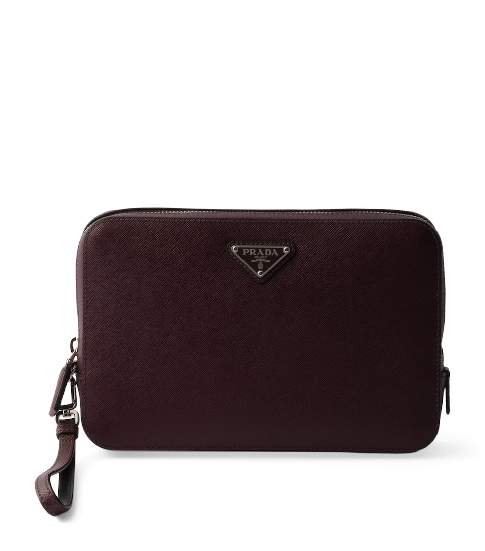 Saffiano Leather Pouch