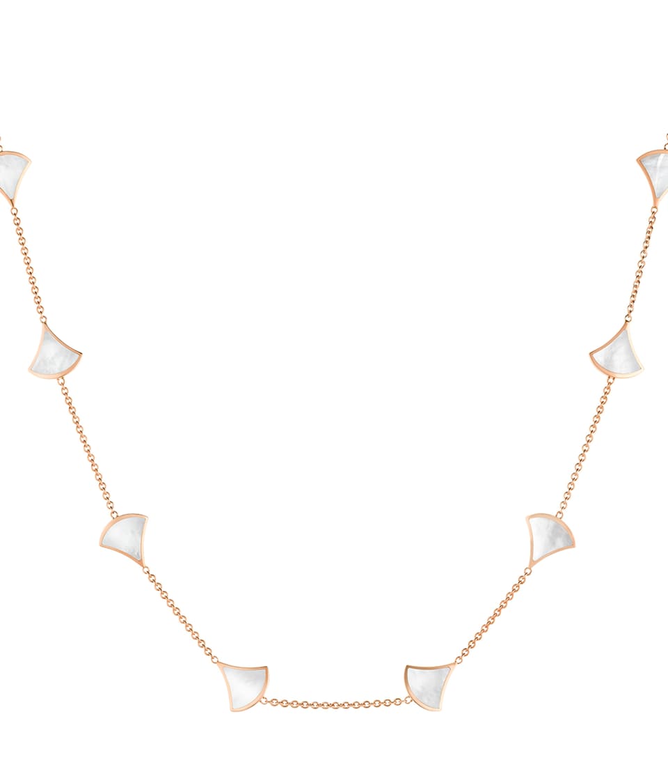 Bvlgari Rose Gold and Mother-of-Pearl Divas’ Dream Necklace Rose Gold