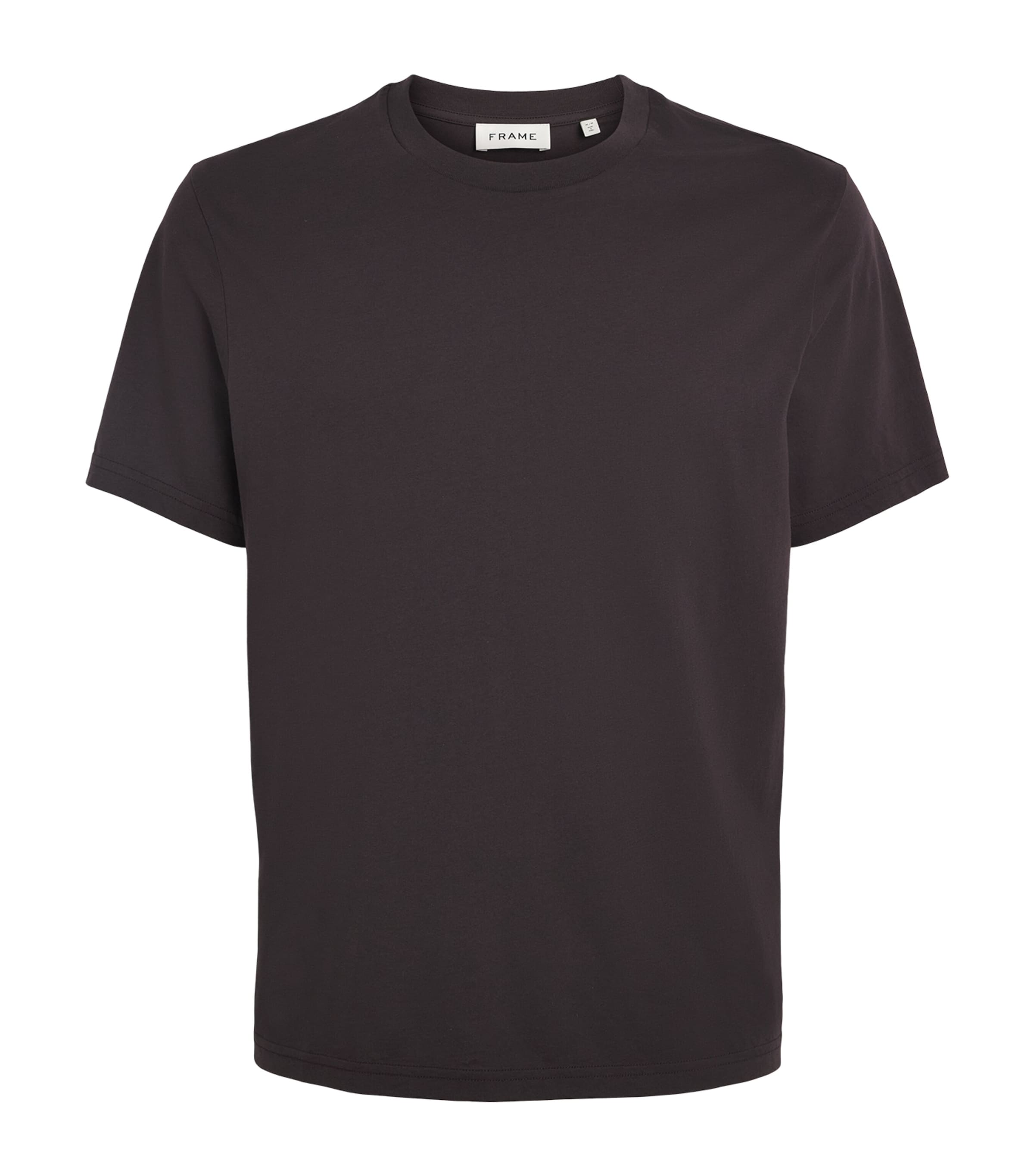 FRAME Mens Cotton T-Shirt Dpbr Deep Brown
