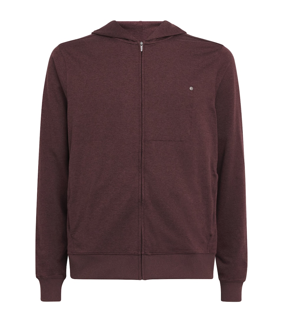 VUORI Mens Ponto Zip-Up Hoodie Boh Boysenberry