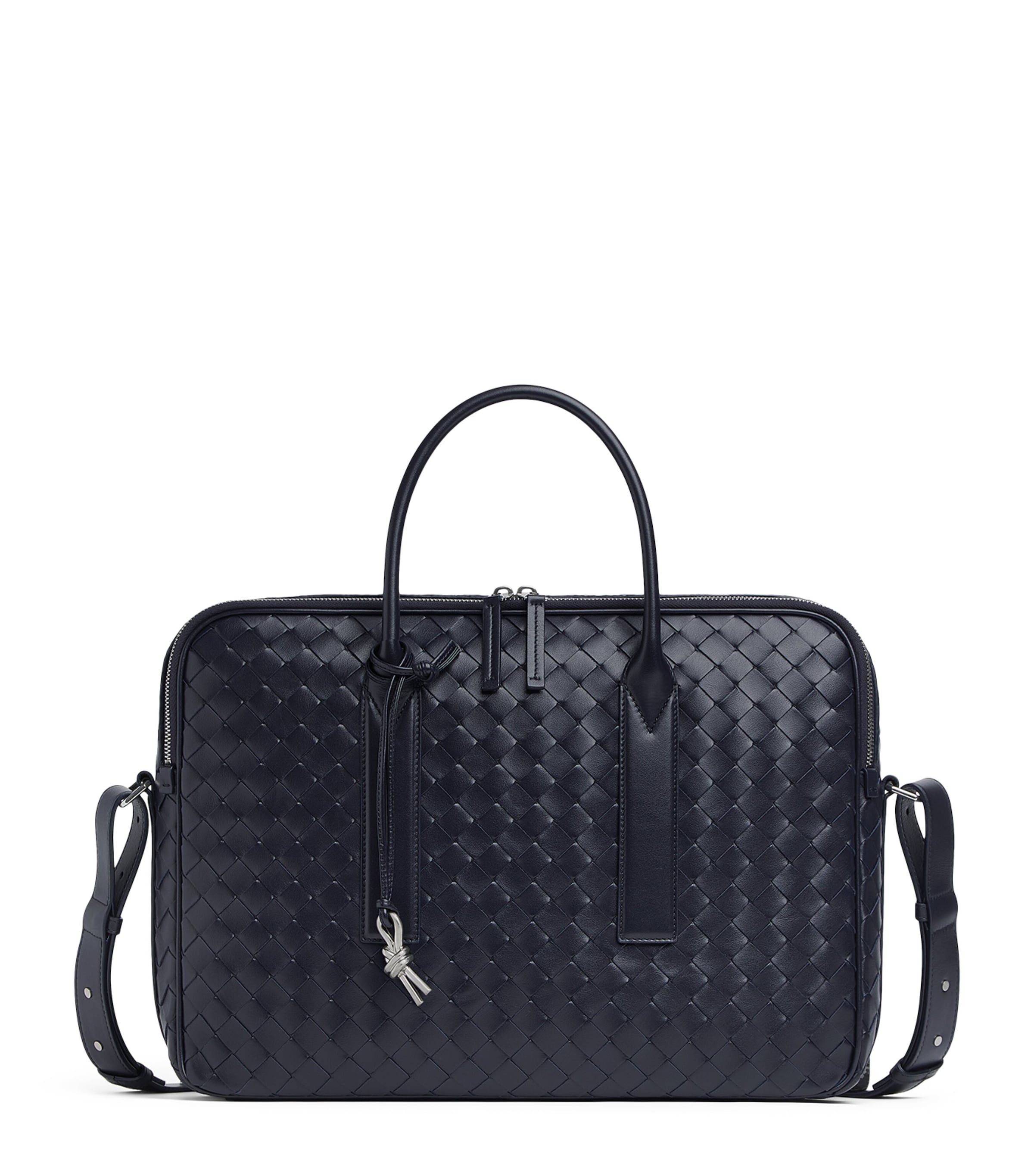 Leather Intrecciato Getaway Briefcase