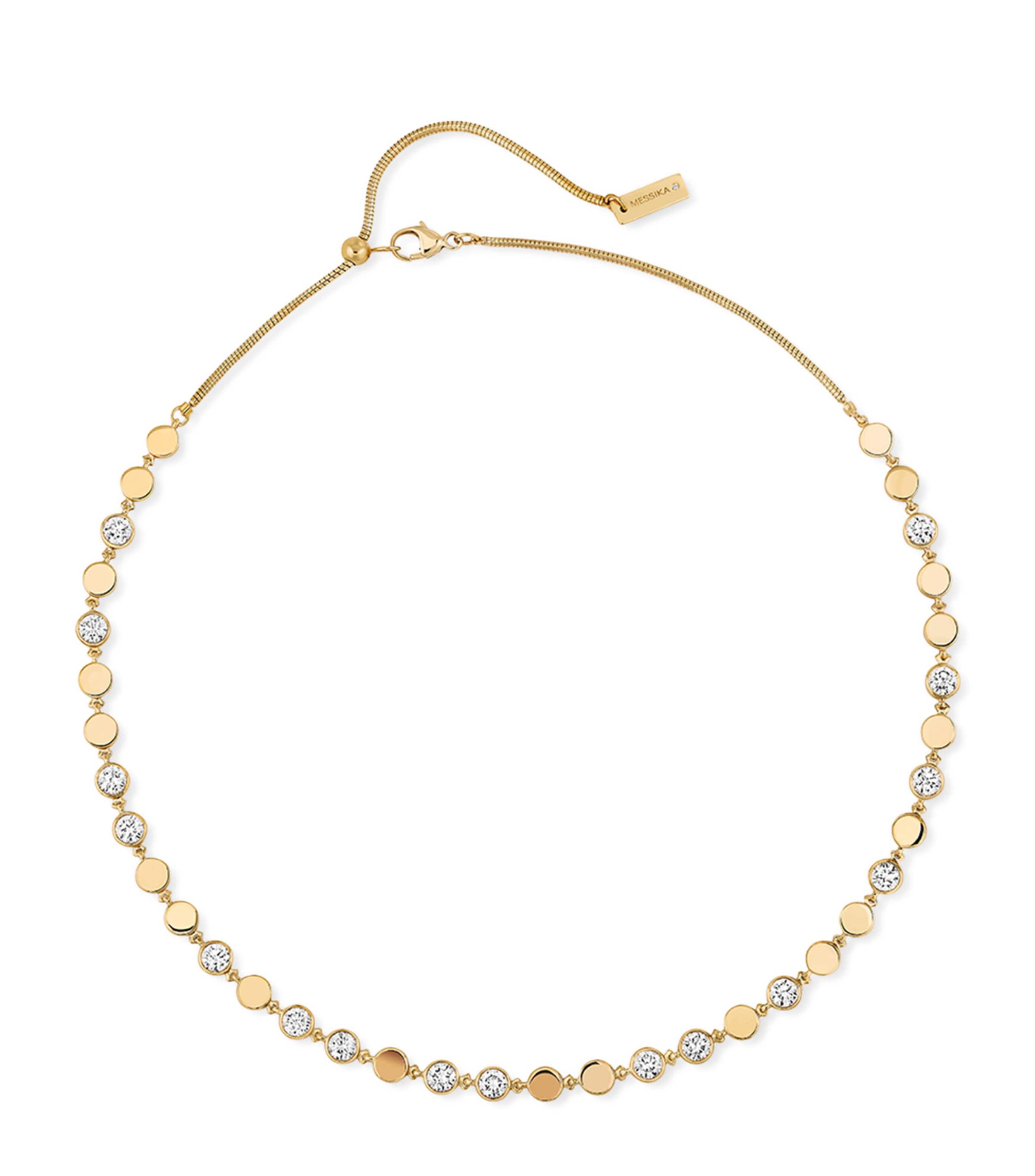 Yellow Gold and Diamond D-Vibes Necklace