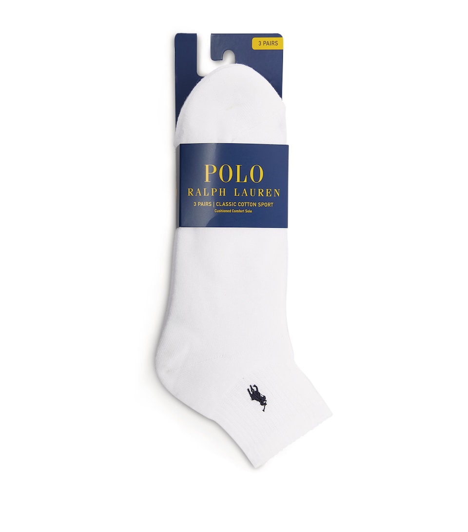 Polo Ralph Lauren Mens Sport Socks (Pack of 3) White