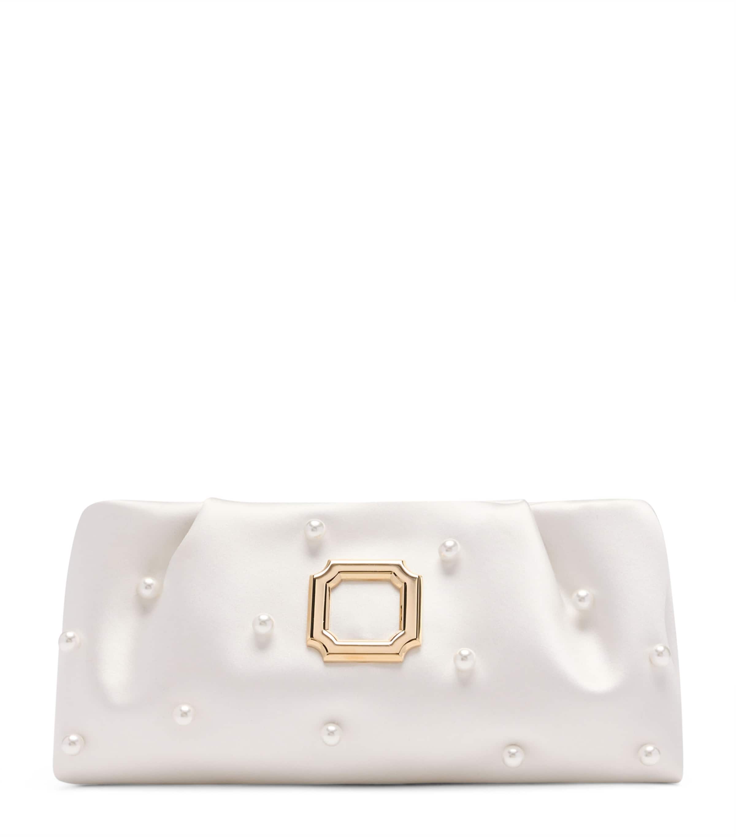 Satin Embellished Vittoria Clutch Bag