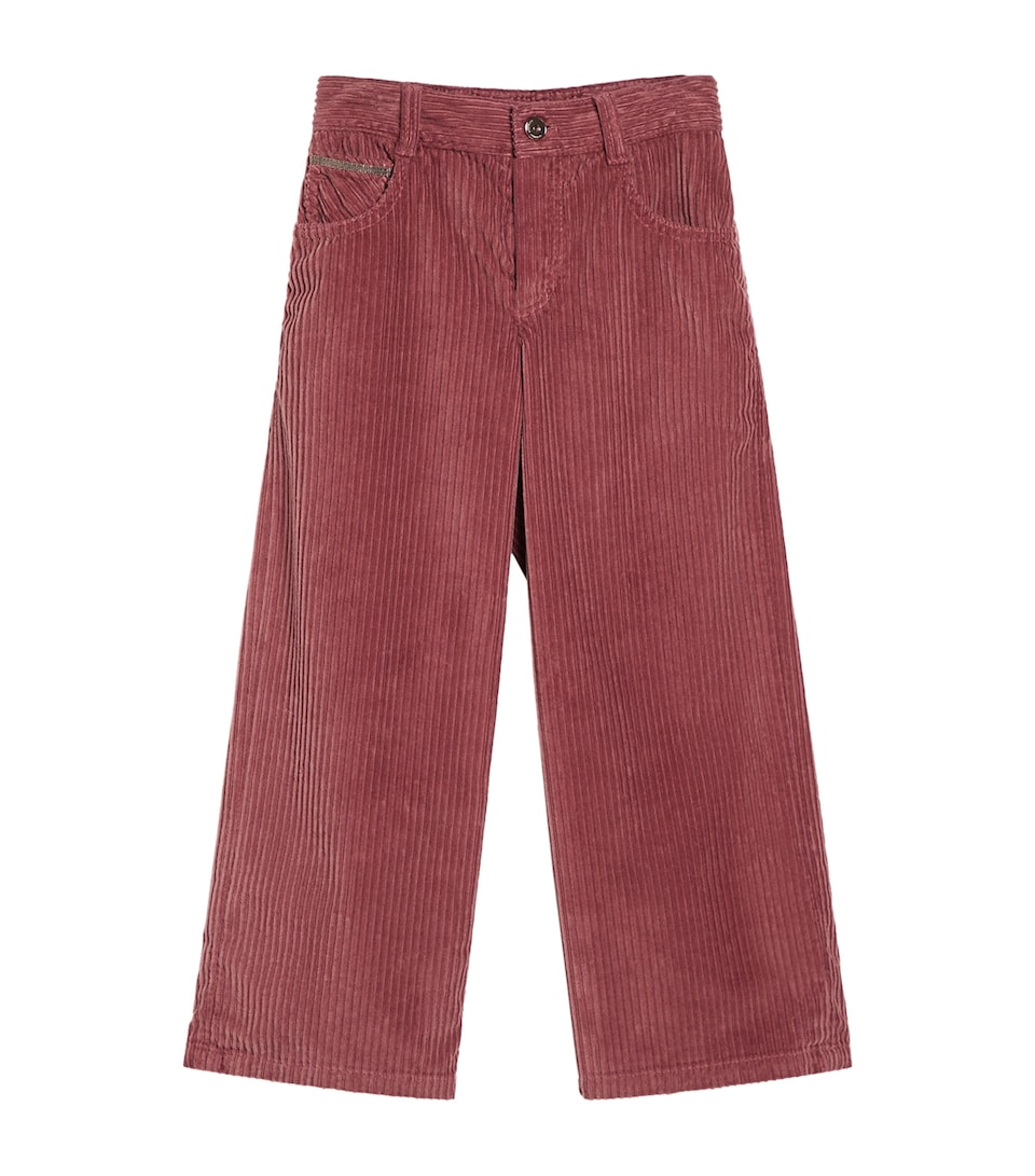 Brunello Cucinelli Kids Corduroy Wide-Leg Trousers (12-12+ Years)