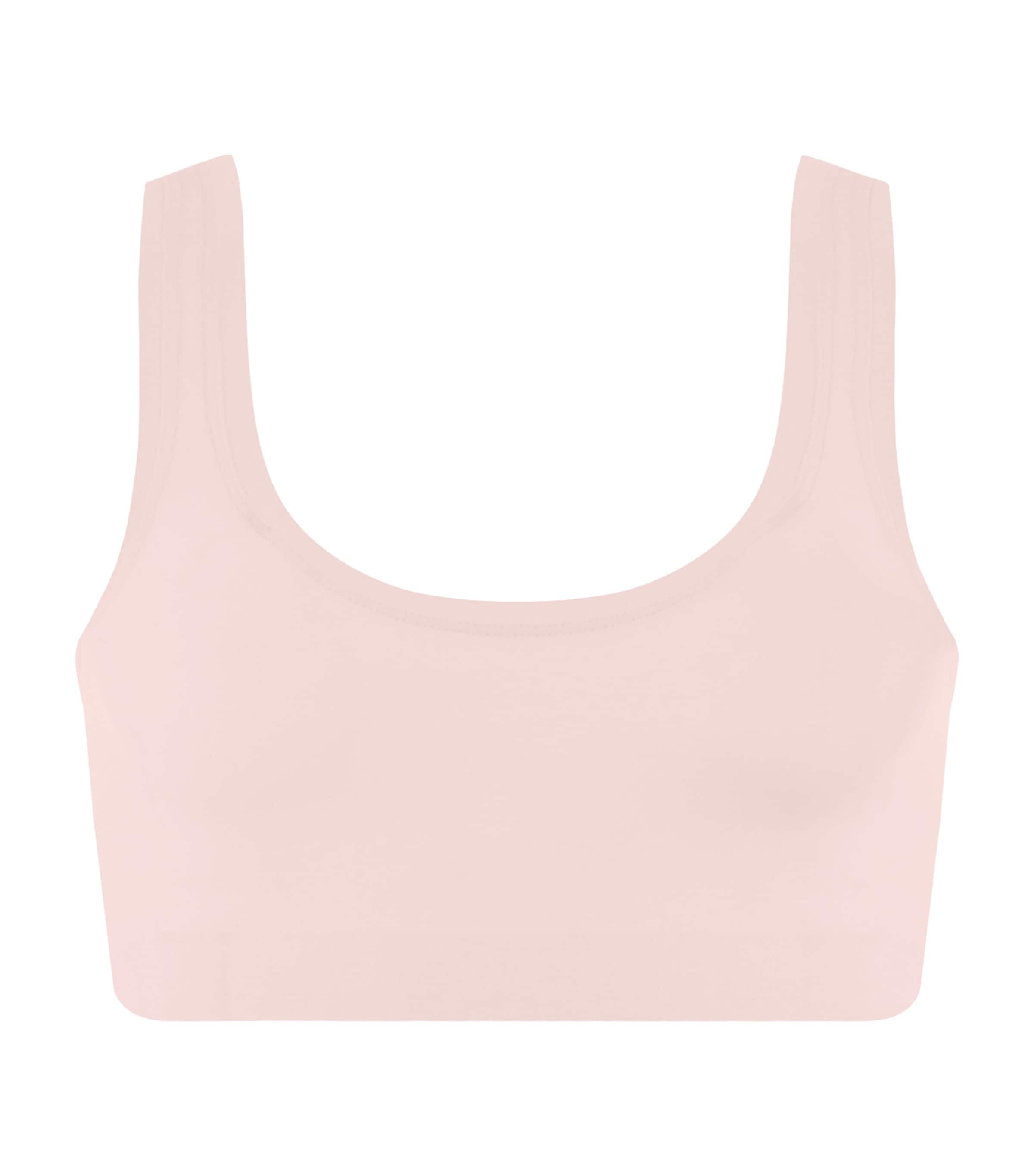 Hanro Womens Touch Feeling Padded Crop Top Rosewater